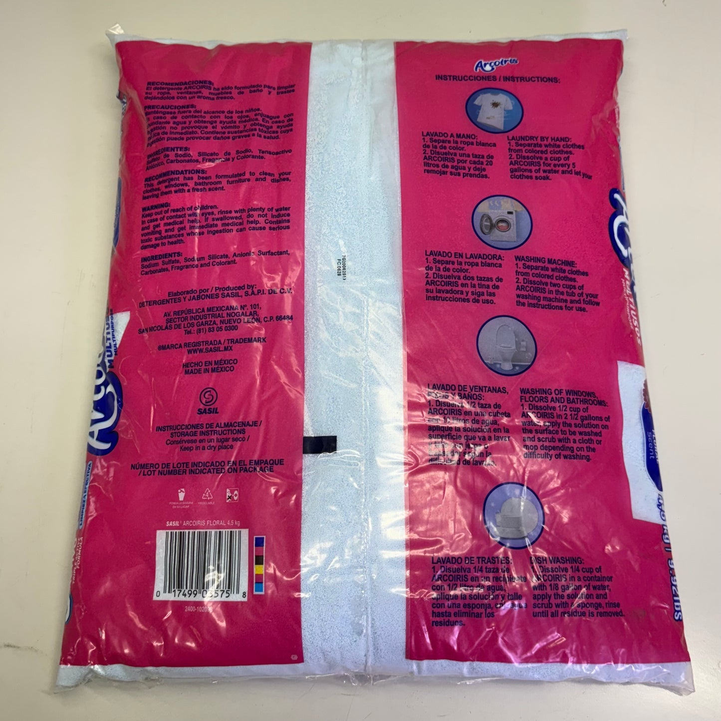 ARCOIRIS FLORIAL (2 PACK) Multipurpose Powder Detergent 9.92 Lbs Light Blue