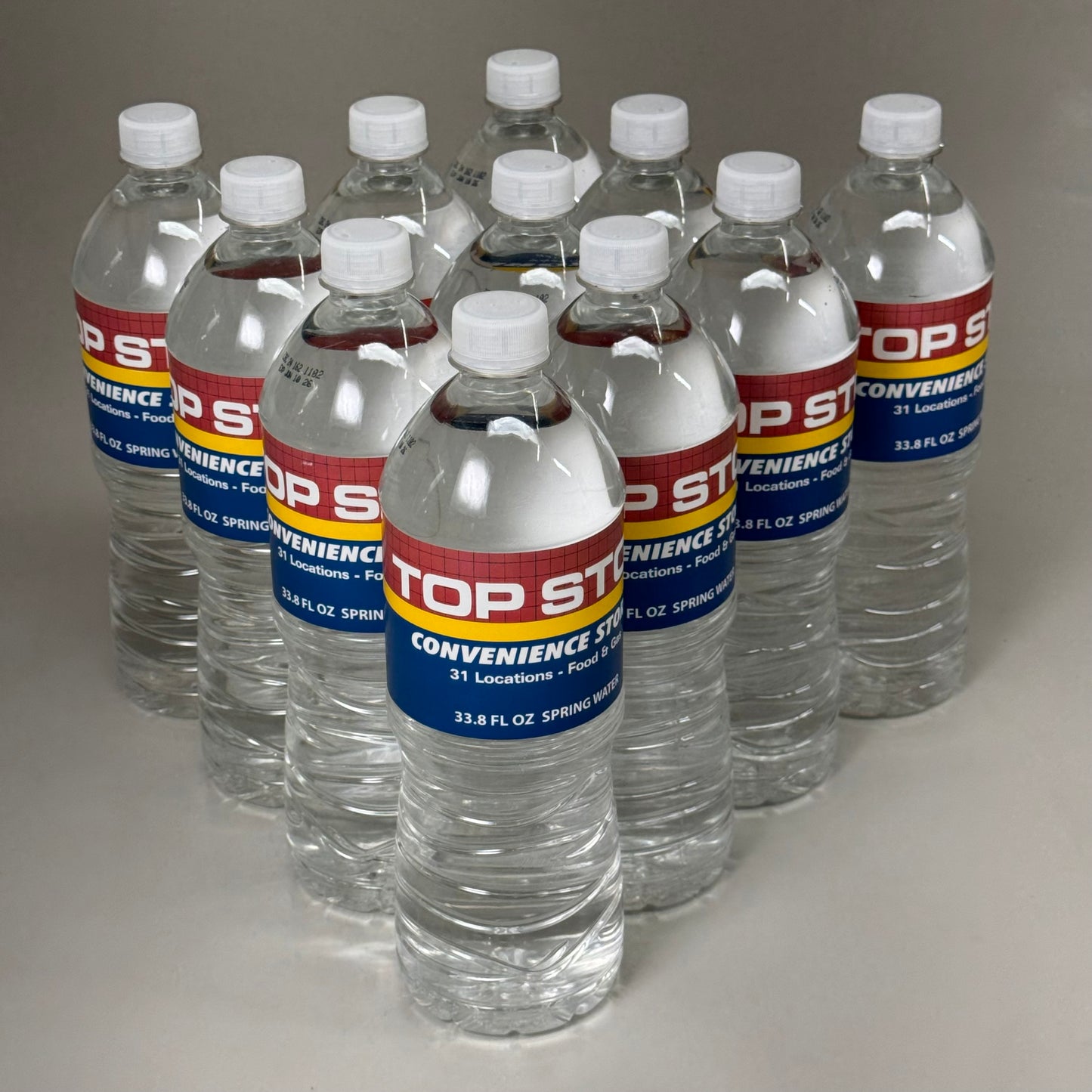 ZA@ TOP STOP (11 PACK) Bottles of Spring Water 33.8 fl oz BB 06/2026