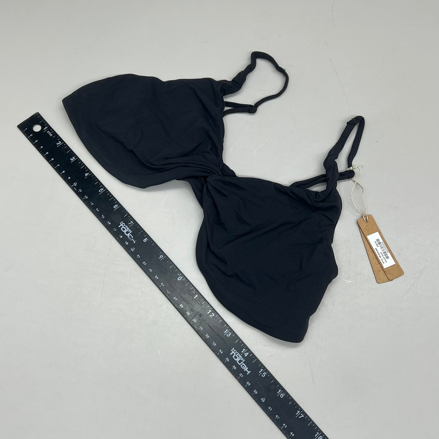 SKIMS Buttery Soft Knotted Bra Women's Sz 2X Onyx BR-SCN-0445