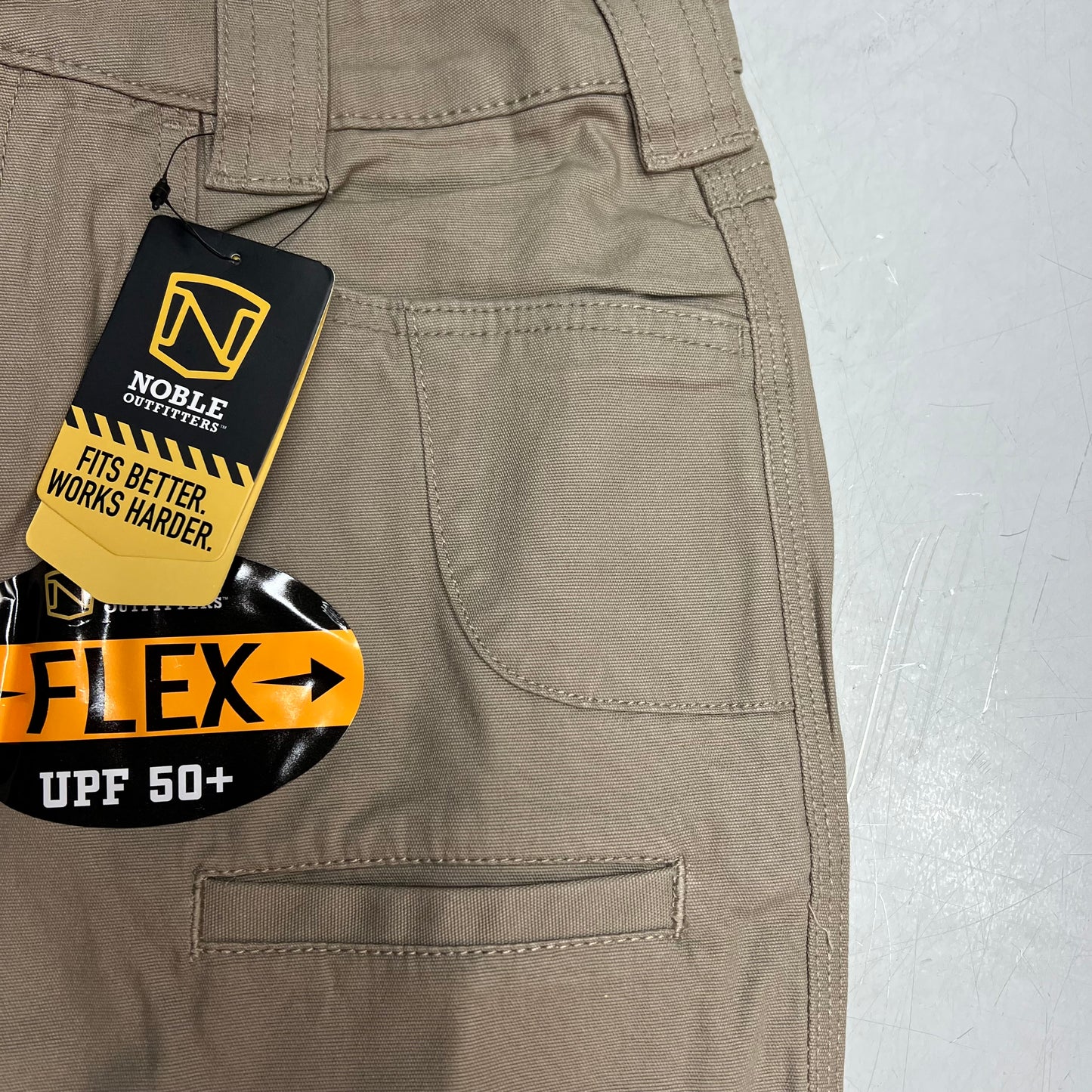 NOBLE OUTFITTERS Flex Stretch Canvas Work Pant Men's Sz 32x30 Khaki 18425