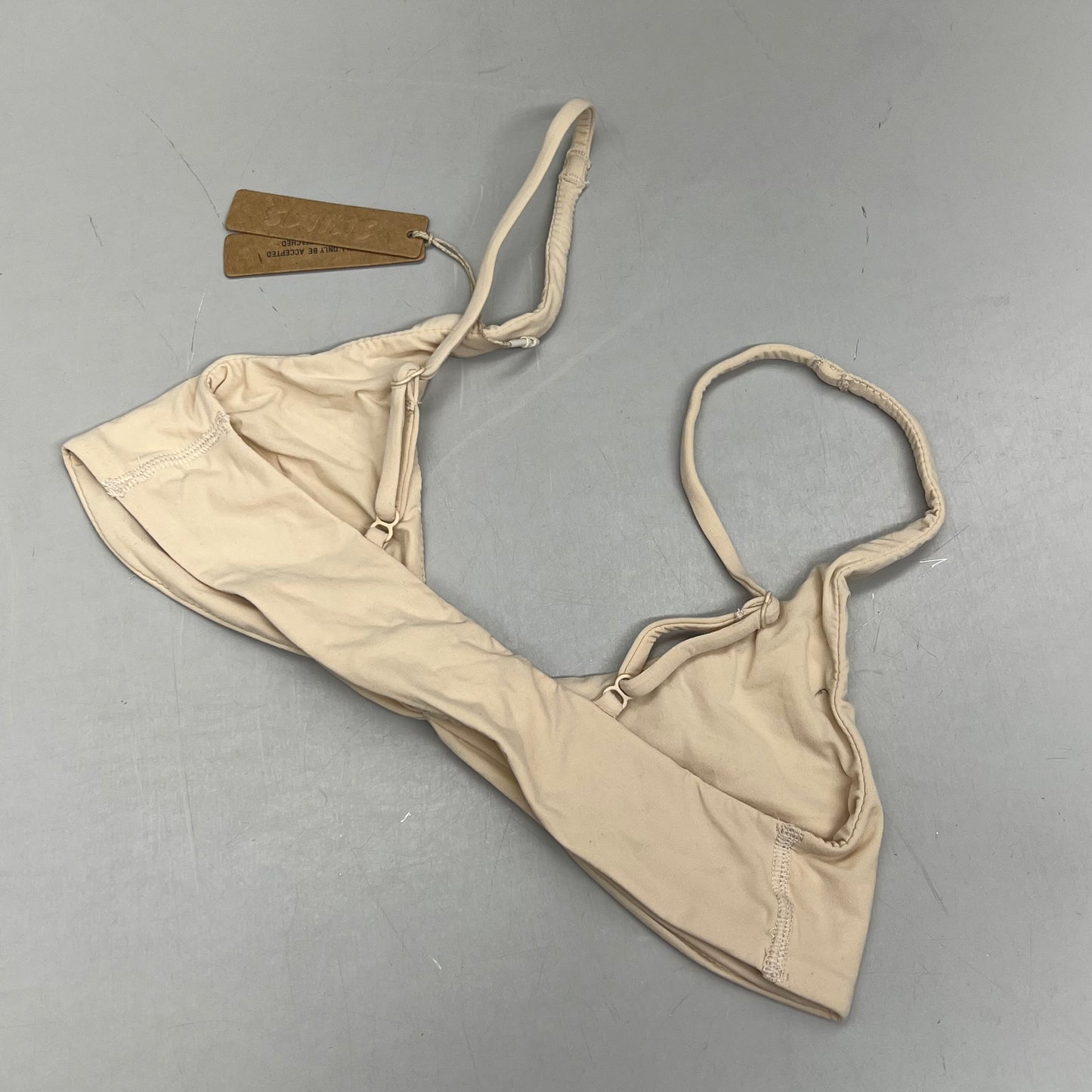 SKIMS Buttery Soft Knotted Bra Women's Sz S Sand BR-SCN-0445