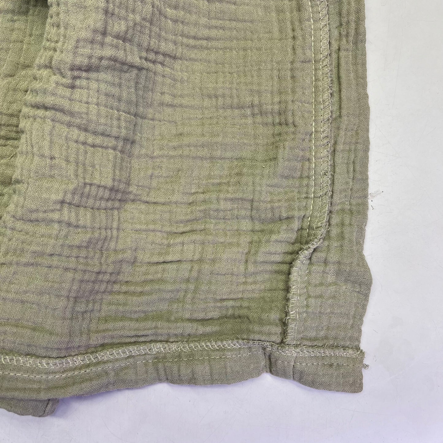 PARACHUTE 4-Ply Gauze Cloud Cotton Robe W/ Pockets Men's Sz S Moss (Pre-Owned)