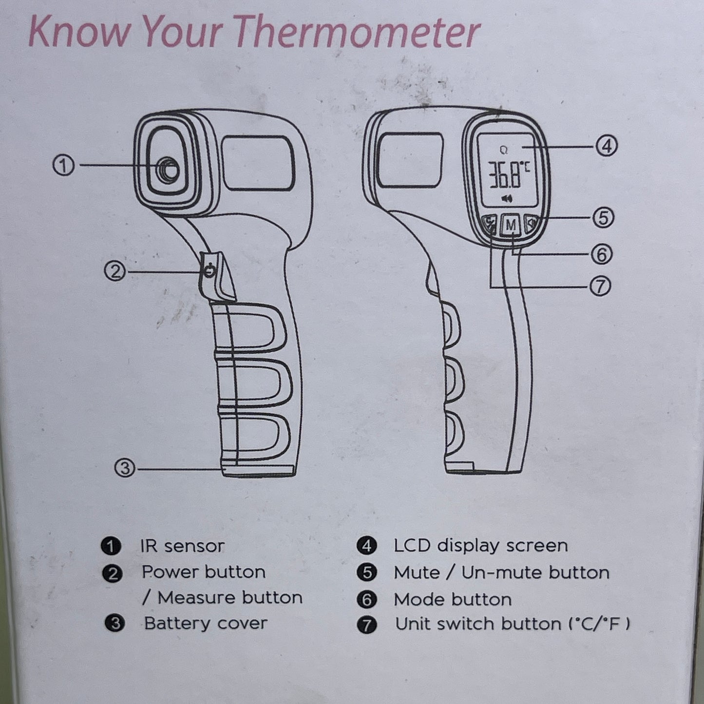 JUMPER Non-Contact Infrared Thermometer For Humans & Objects *USA SELLER* JPD-FR202