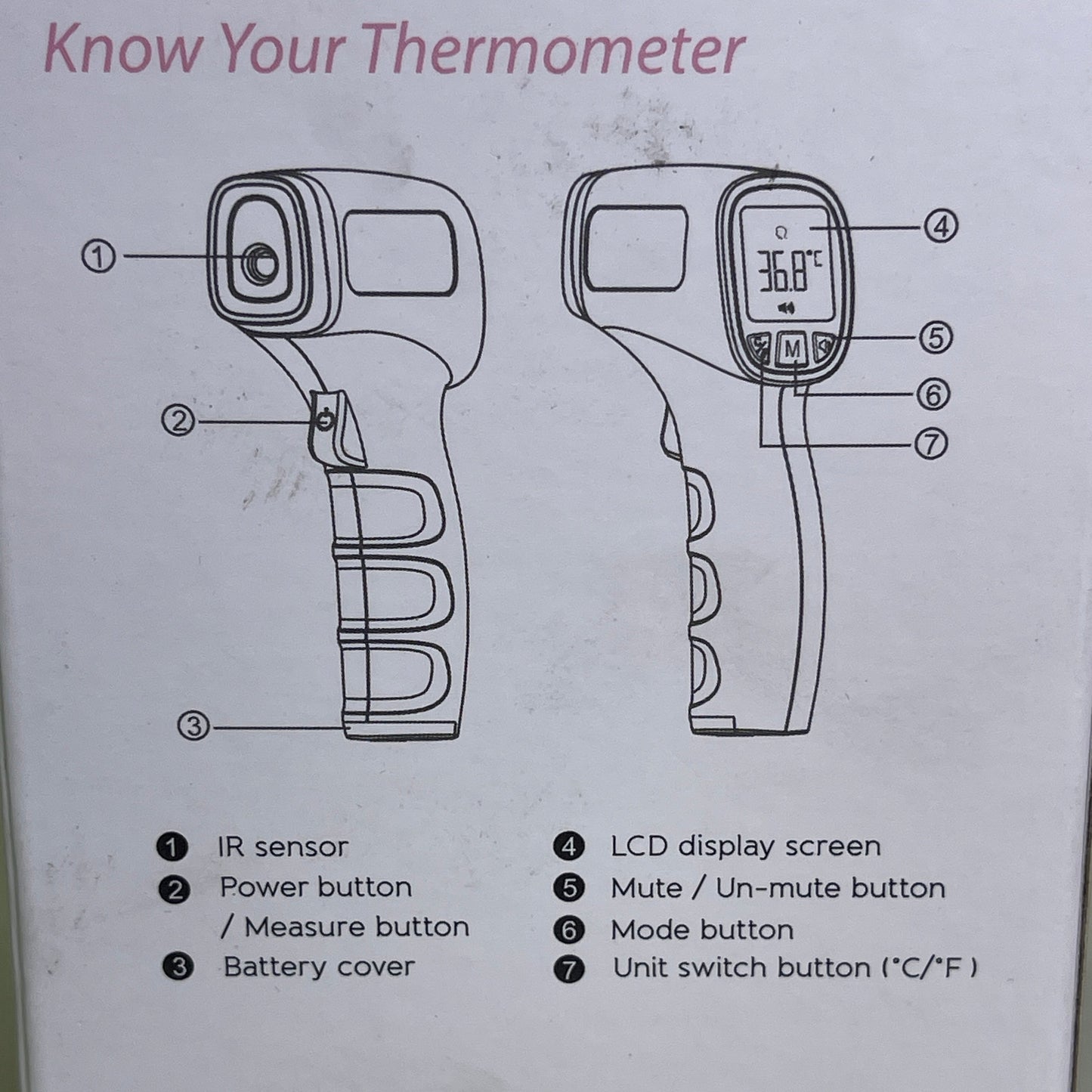 ZA@ JUMPER Non-Contact Infrared Thermometer For Humans & Objects *USA SELLER* JPD-FR202 D