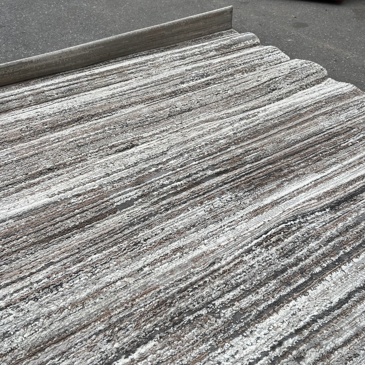 ZA@ GERTMENIAN Karma Area Rug  5' x 7' Grey/Tan/Creme (Return)