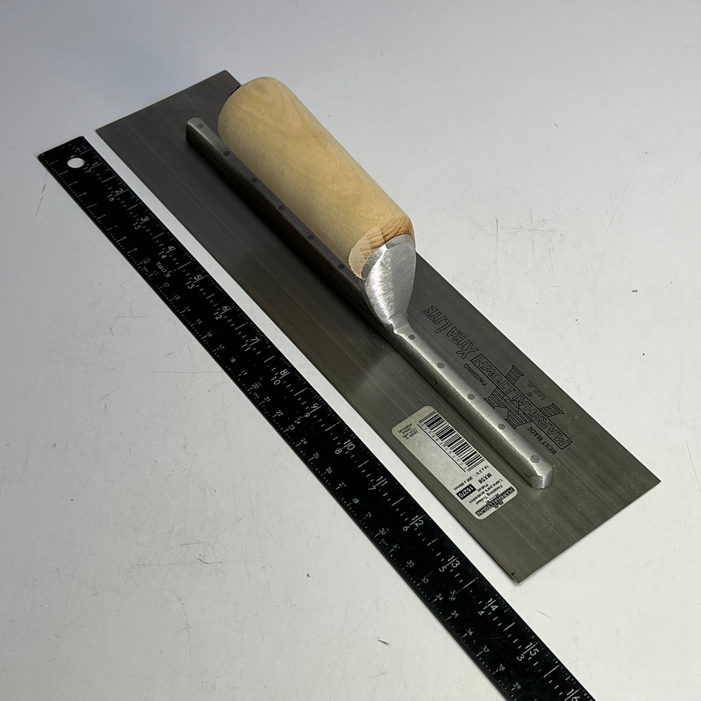 MARSHELLTOWN Finishing Trowels High Carbon Steel W/ Wood Handle 14"x3.5" MX58