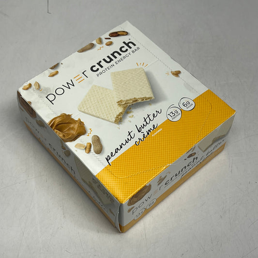 ZA@ POWER CRUNCH  (12 PACK) Wafer Whey Protein Energy Bar Pre/post Workout BB 07/26