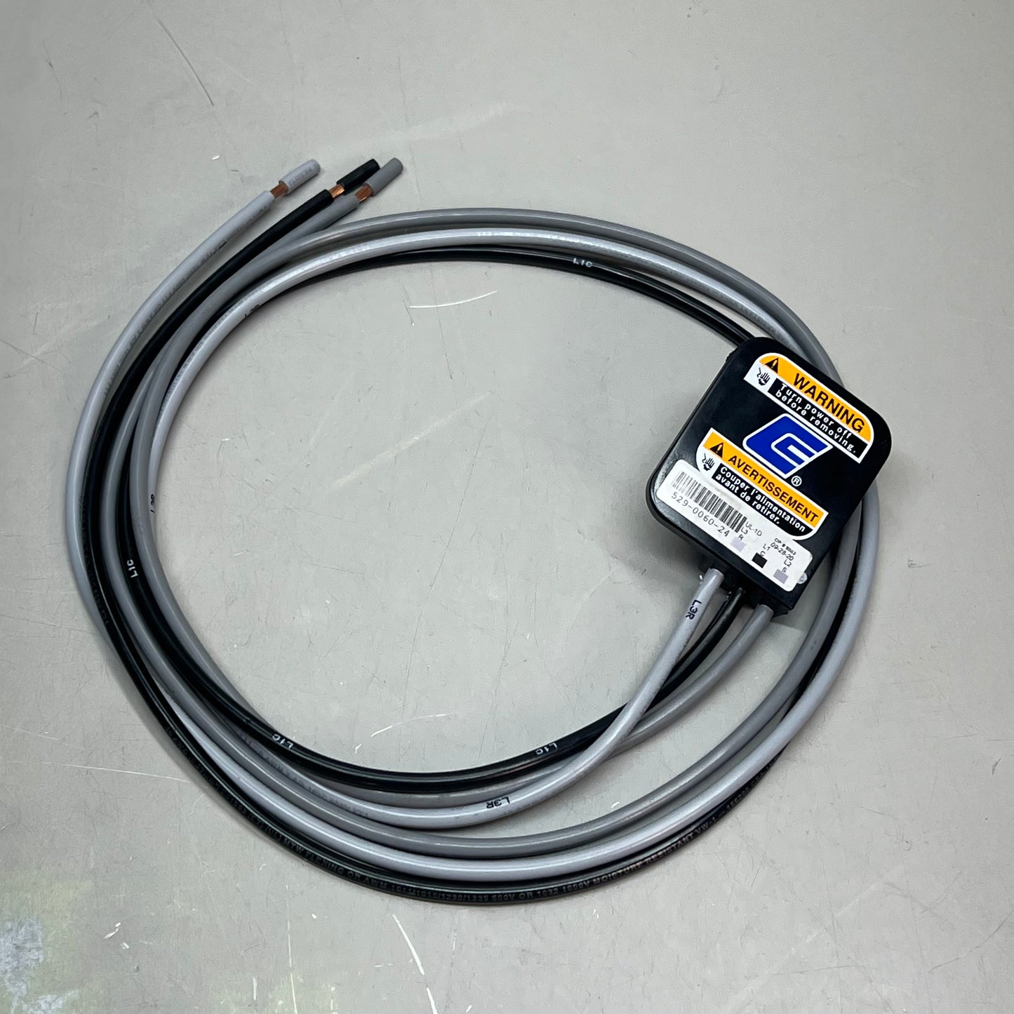 COPELAND Durable Power Cable W/ Molded Plug 43" Grey/Black 529-0060-24