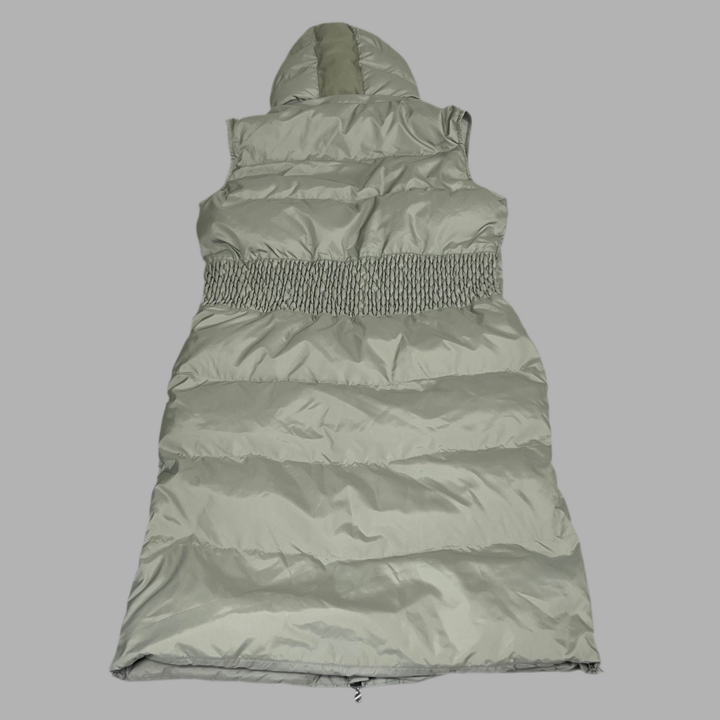 SAMSHIELD Elea Equestrian Sleeveless Winter Coat Down To Knees Women's Sz S Patine Green