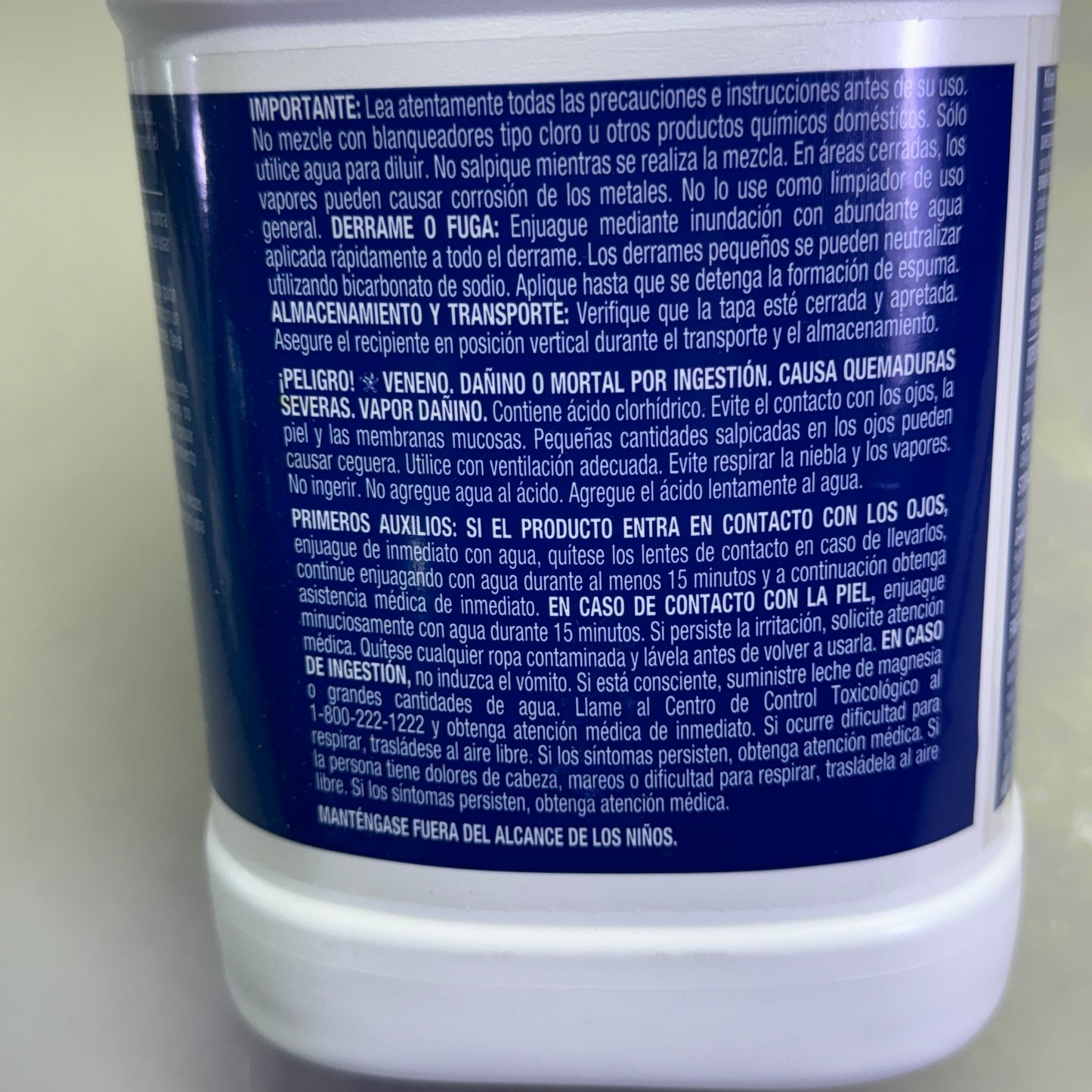 Z@ KLEAN STRIP Muriatic Acid *Etches Concrete* 1 Gallon GKGM75006