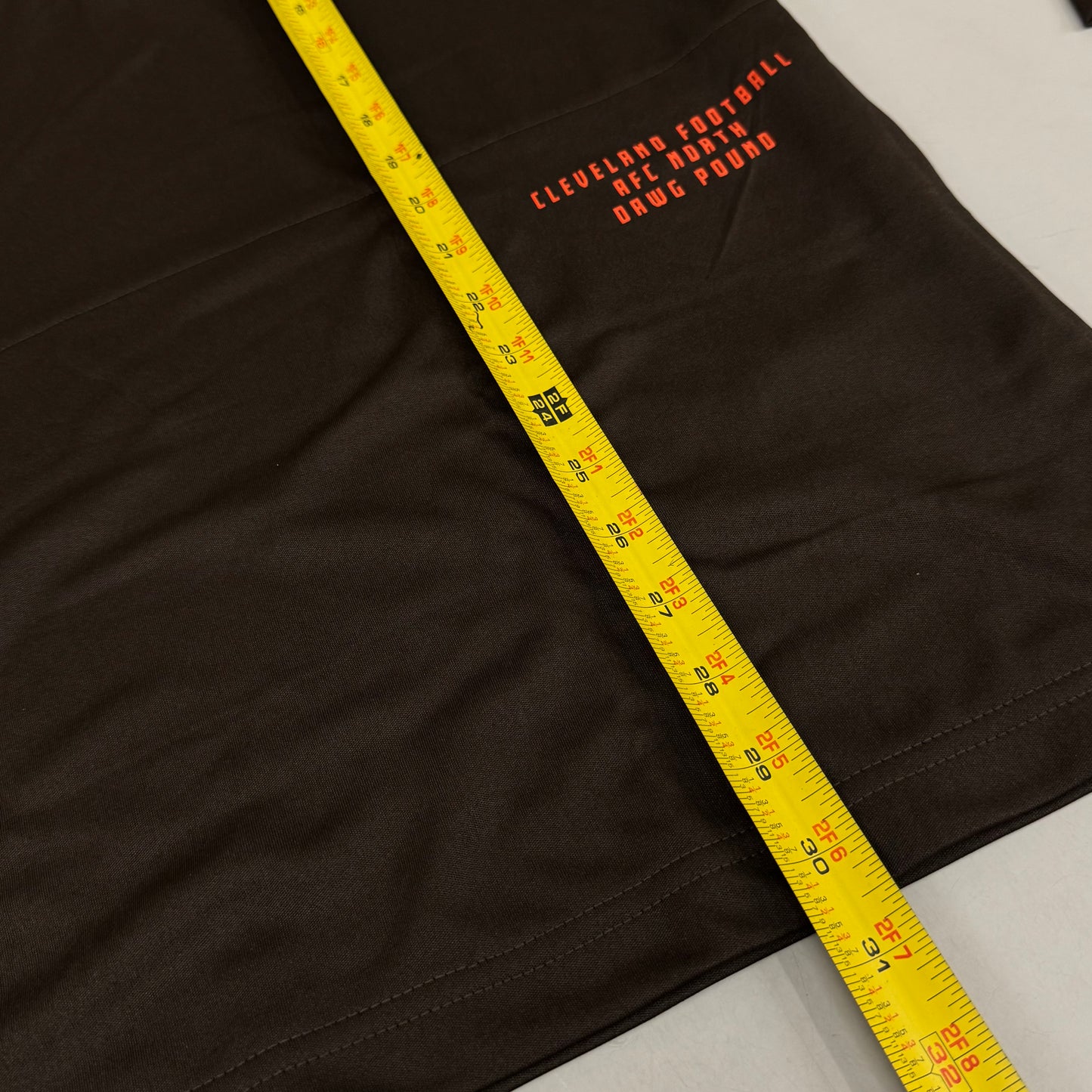 NFL Cleveland Browns Quarter Zip Pullover Shirt Long Sleeve XL Brown 1802969