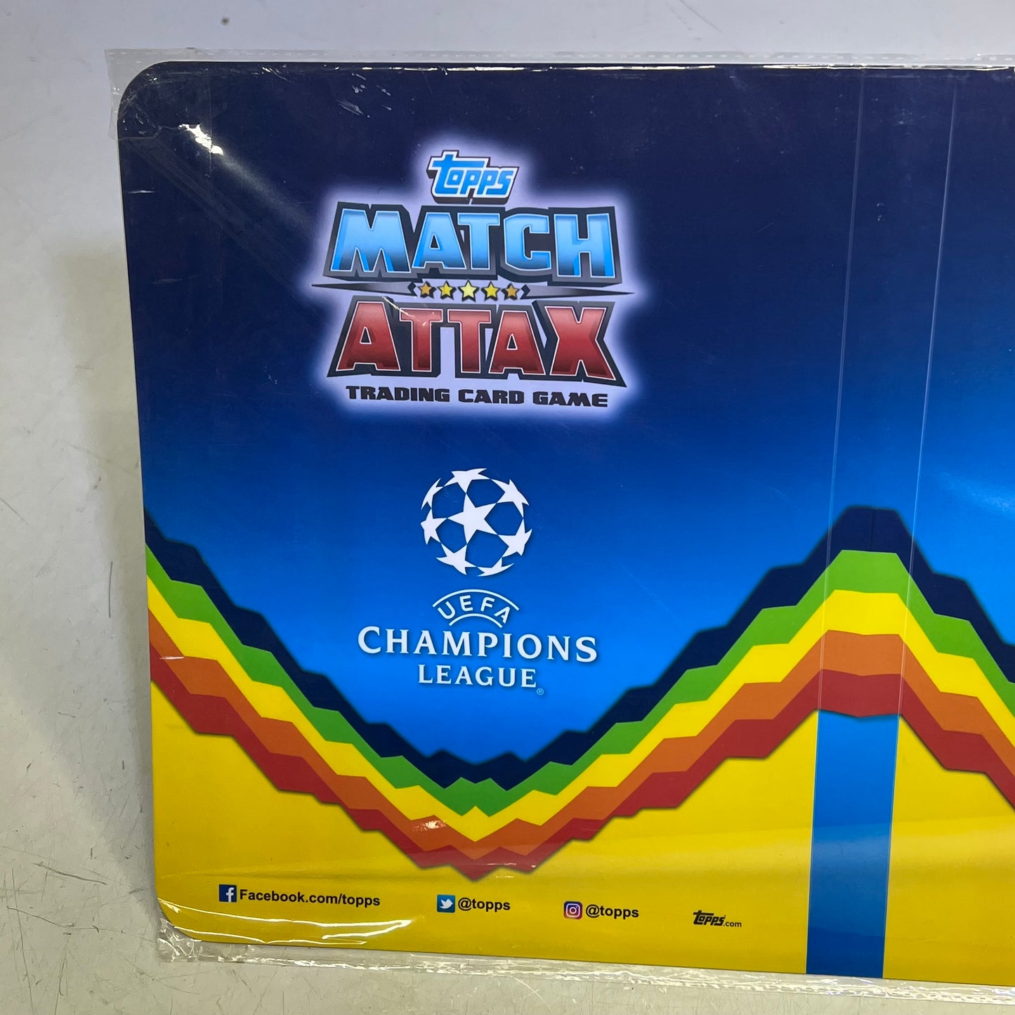 ZA@ TOPPS (3 PACK) Match Attax Trading Card Game Card Sleeve Binder 12"x9"x1" Clear