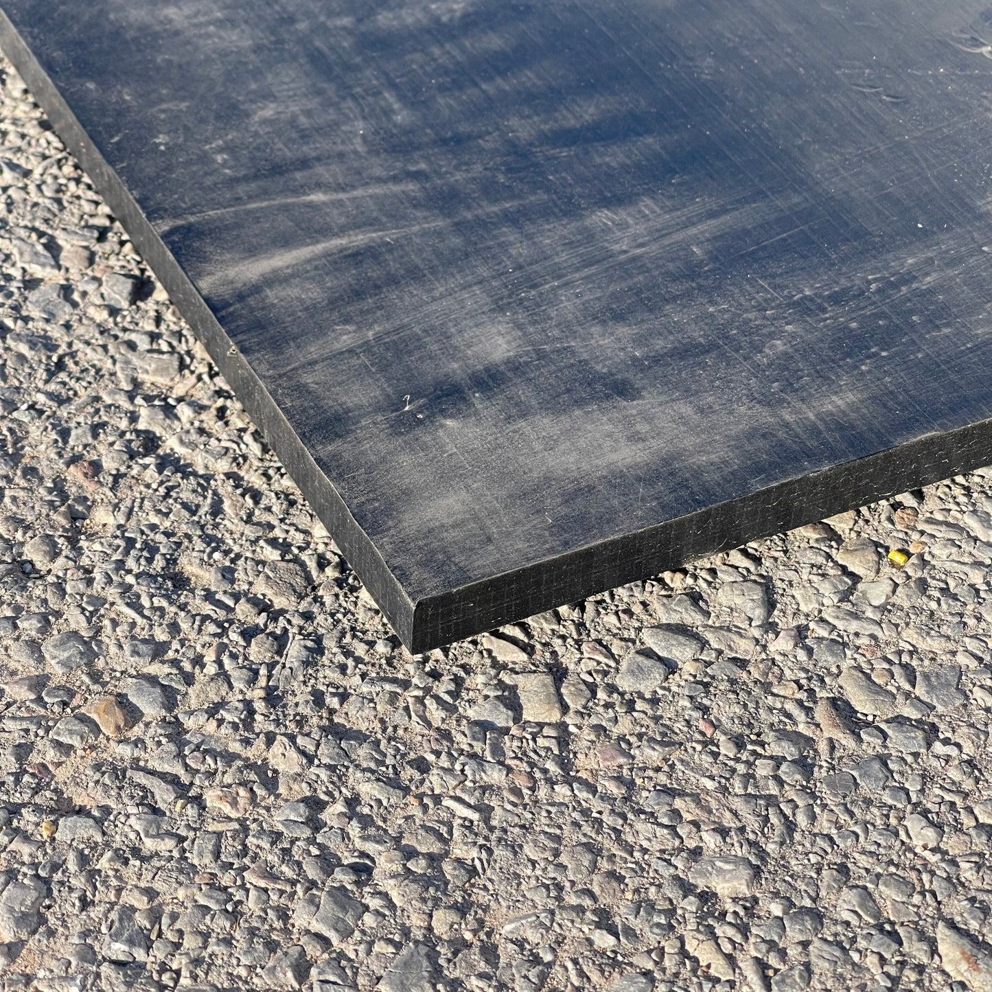 Z@  MITSUBISHI TIVAR  ESD Black Plate Anti Static Plastic Sheet 0.5” x 48” x 96” (AS-IS)
