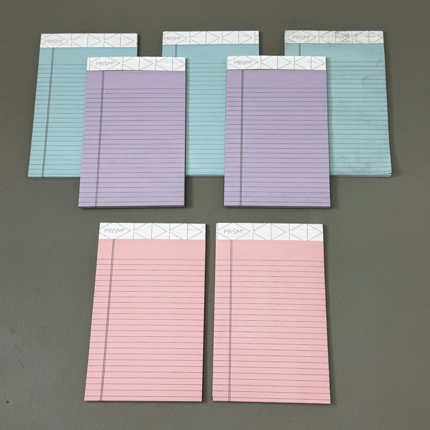 ZA@ TOPS (7 PACK) Prism Writing Pads Narrow Rule Assorted Color 5"x8" New Other