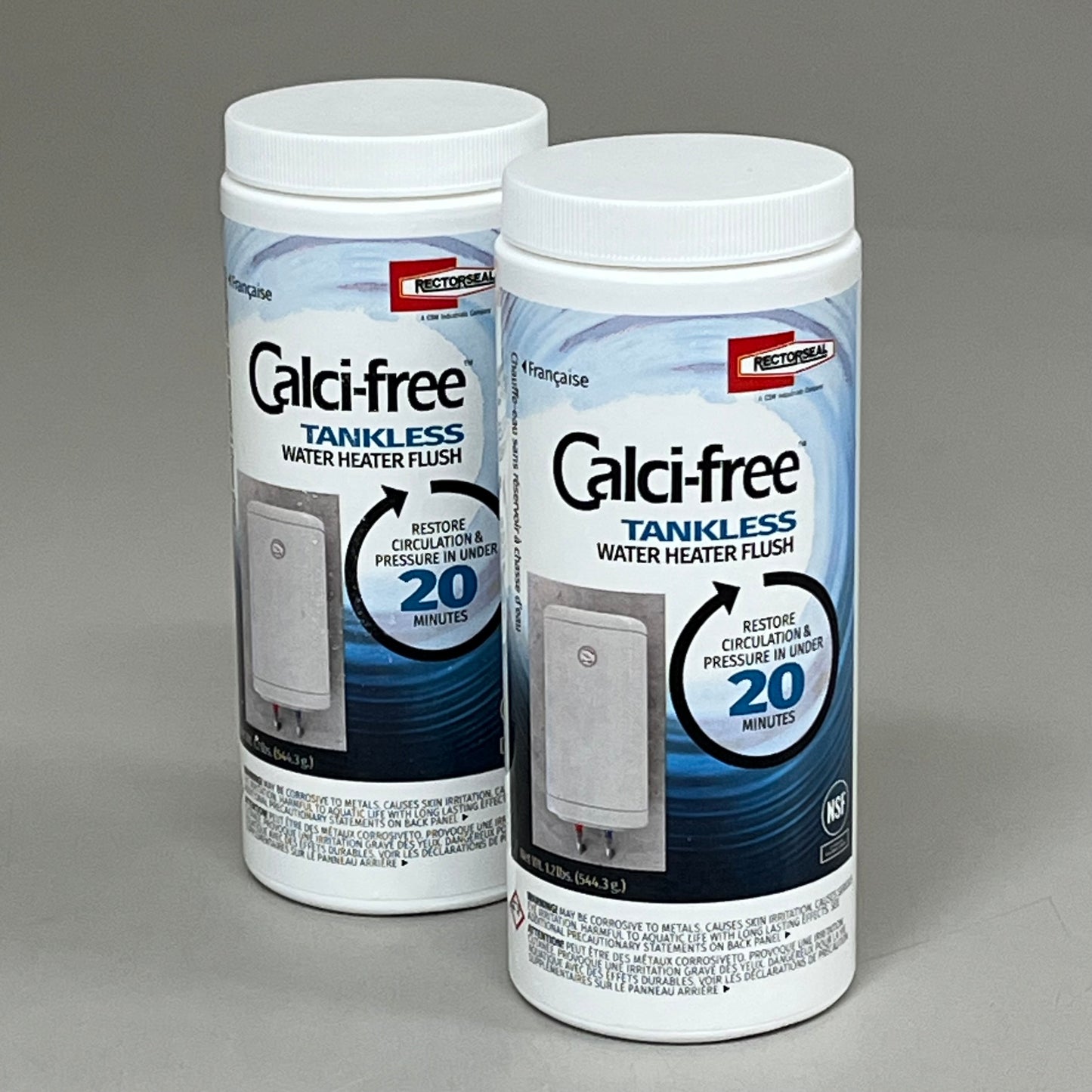 RECTORSEAL (2 PACK) Biodegradable Calci-Free Tankless Water Heater Flush 68708