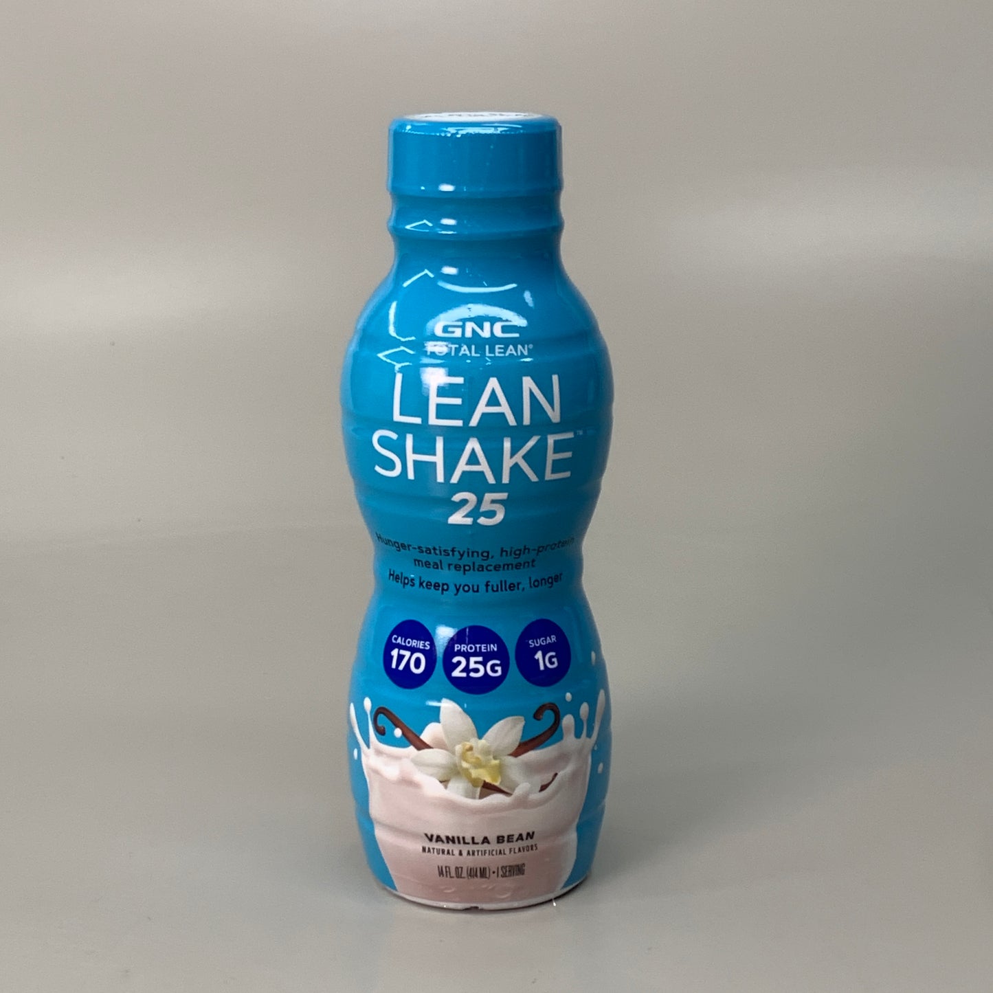 GNC TOTAL LEAN Lean Shake 25 Vanilla Bean 12-14 FL oz. 12 Servings 045858 Exp 02/24