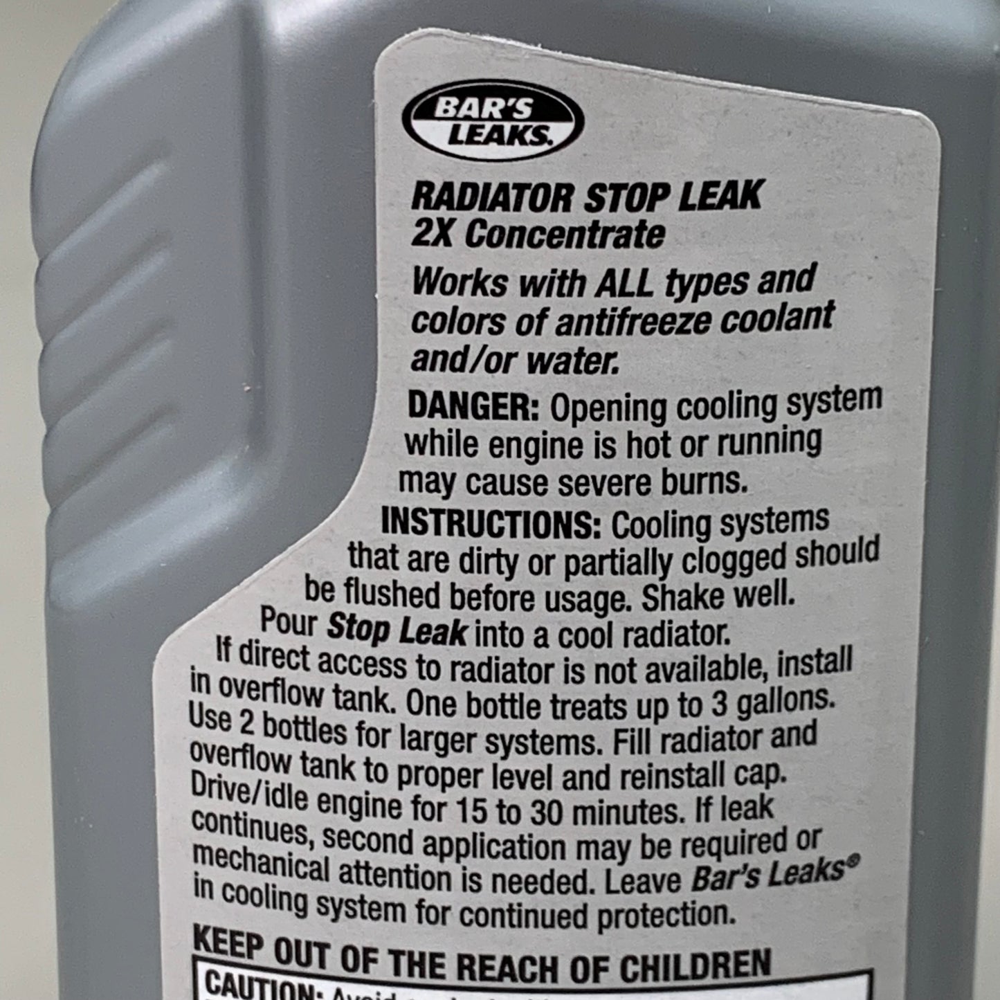 BAR'S LEAKS (6 PACK!) Radiator Stop Leak 2X Concentrate Sealer 6 fl oz Grey 1194