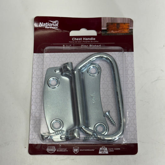 NATIONAL HARDWARE (5 PACK) Chest Handle Sz 3-1/2" Grey N117-002