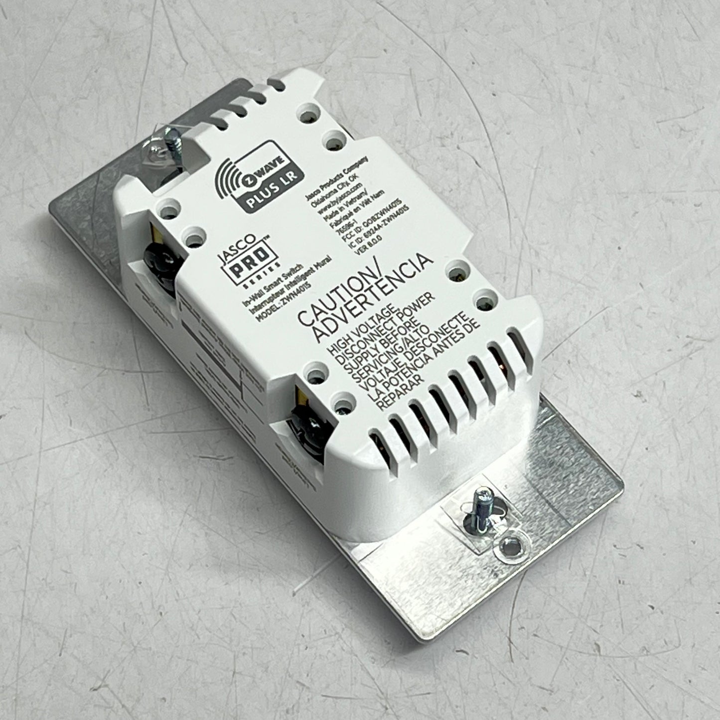 JASCO PRO Z-wave Plus in Wall Smart Switch 15 A 125V 60HZ White 76596