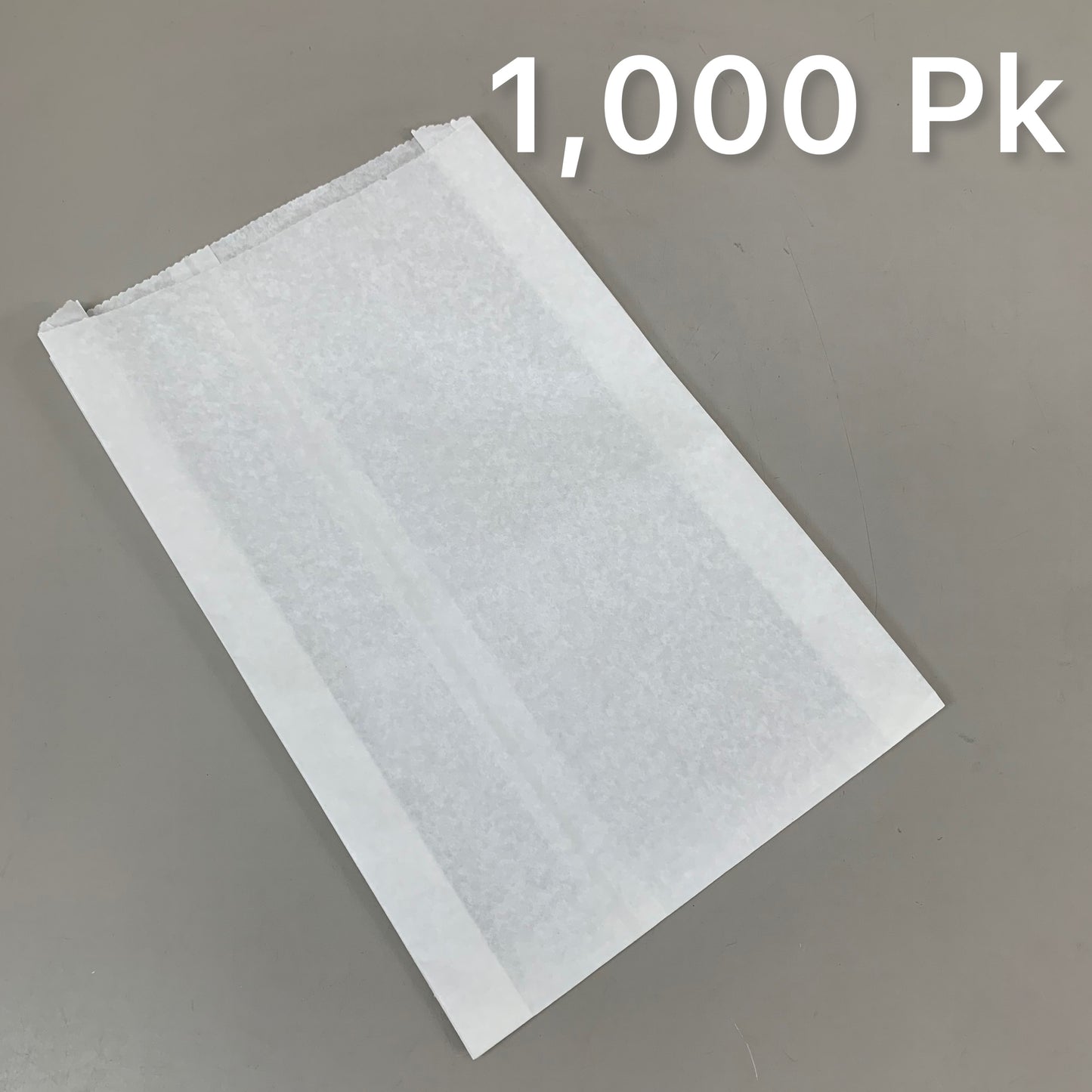 BROWN PAPER GOODS (1,000 Pack) Plain Waxed Storage Bread Bags 15"x9" White 1424