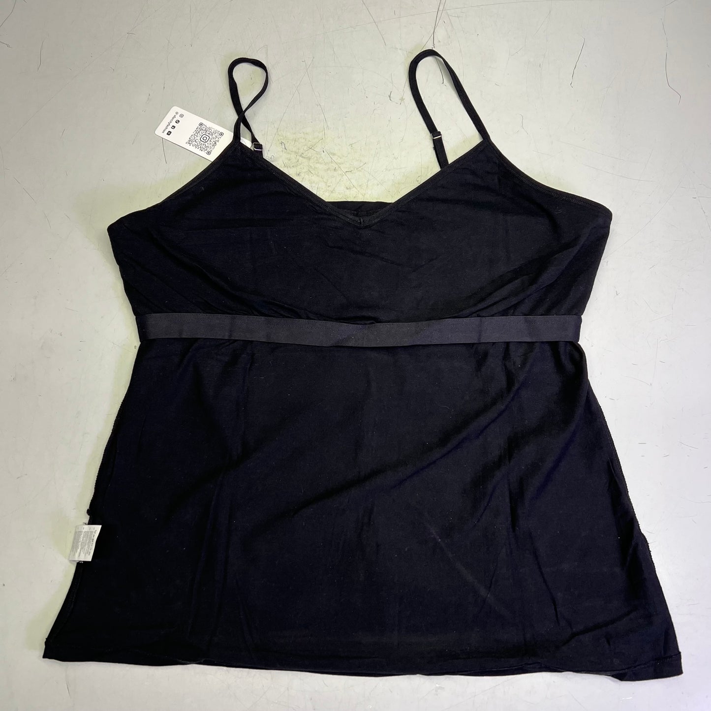 V FOR CITY (SET OF 2) Shelf Bra Camisole Tank Top Women's Sz 2XL Grey/Black