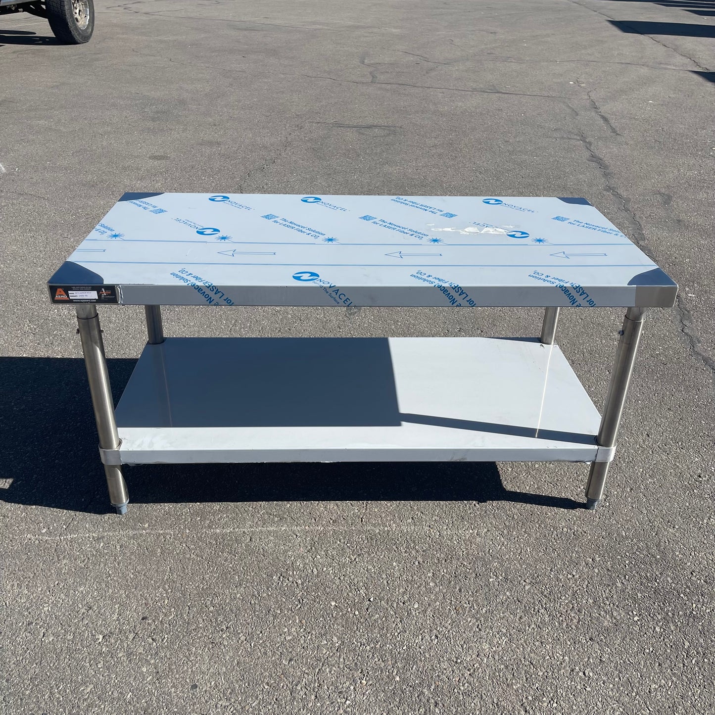 Z@ AERO Work Table 48”x24”x35” Stainless Steel 3TS2448ADJ (New)