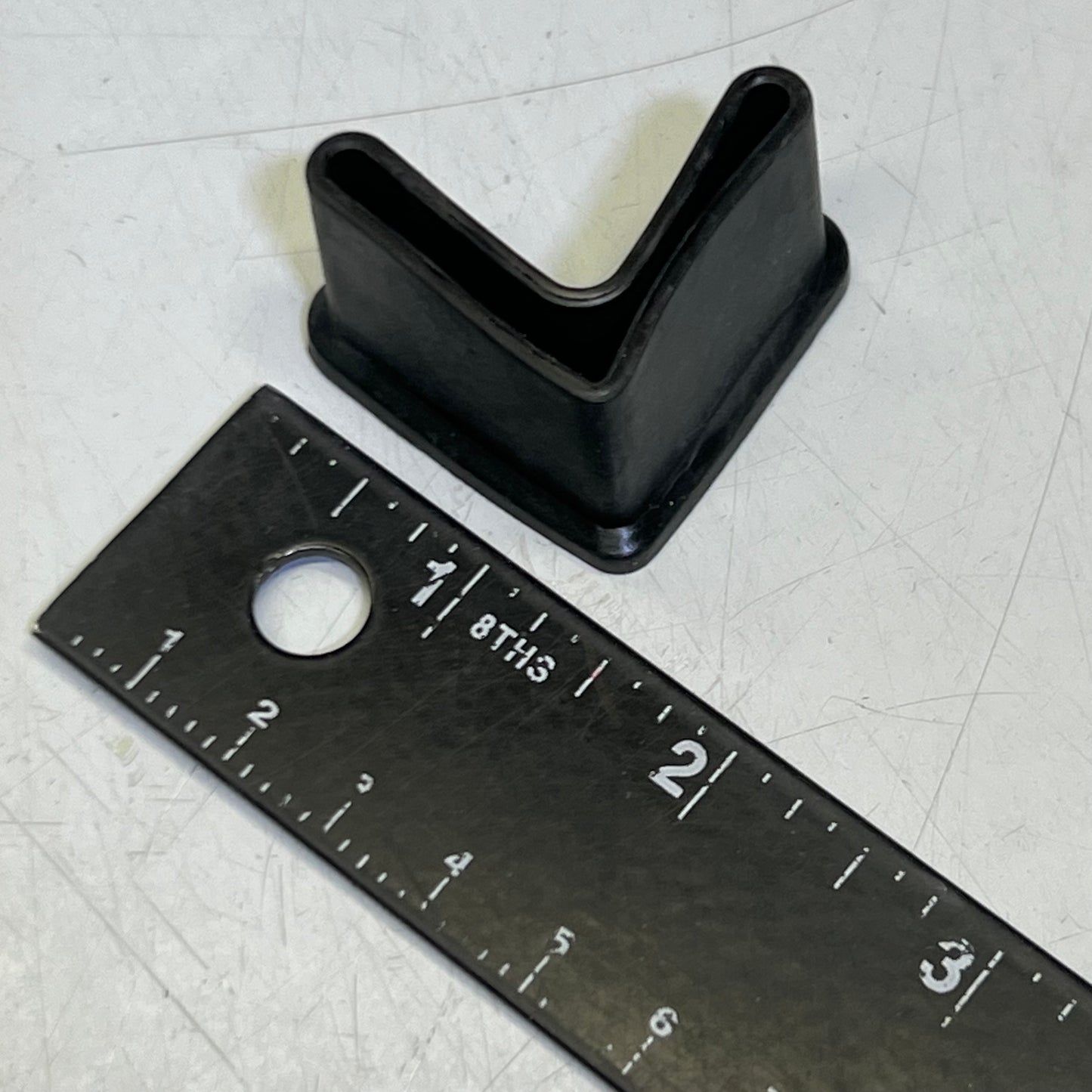 COSHAR (20 PACK) Rubber Triangle Iron Foot Cover, Black Sz 30 x 30mm X002PTYDJT