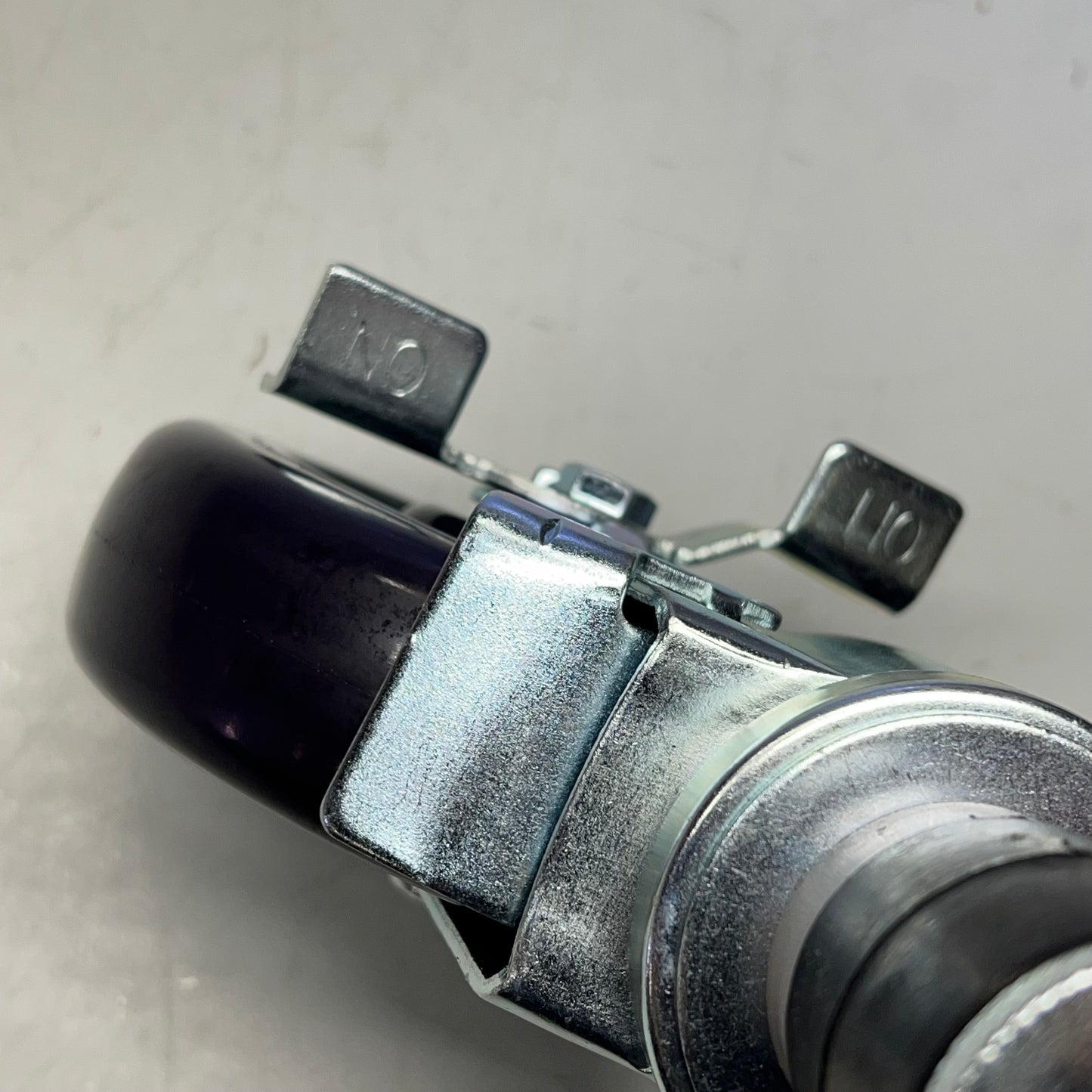 Caster Wheel W/ Brake For Work Table 5" Dia 3-1/4" W x 8-3/4" H Purple SLWTC005B