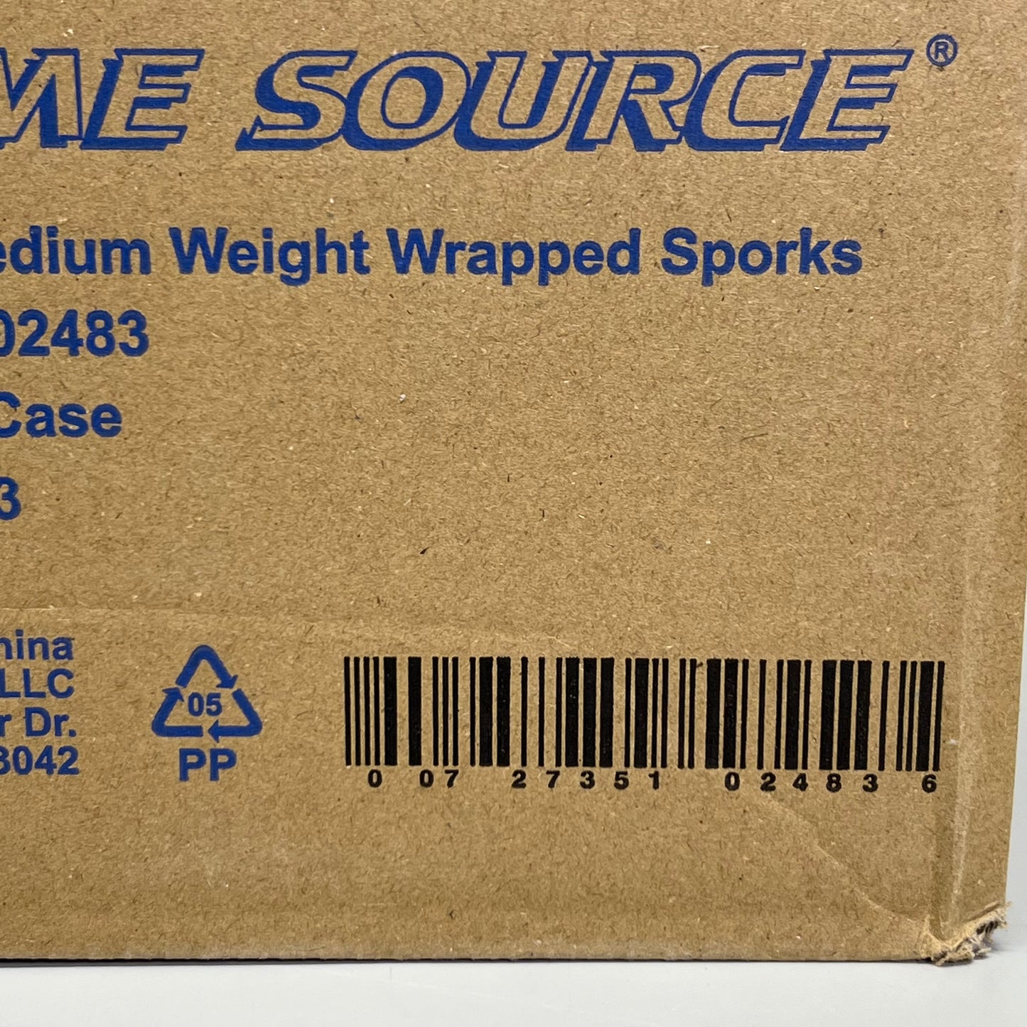 PRIME SOURCE (1000 Sporks) Polypropylene Wrapped Sporks Sz 5.5"L 75002483