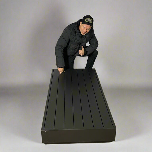 VENTANA Sonora Coffee Table Sz 60" L X 30" W X 8.5" H Charcoal