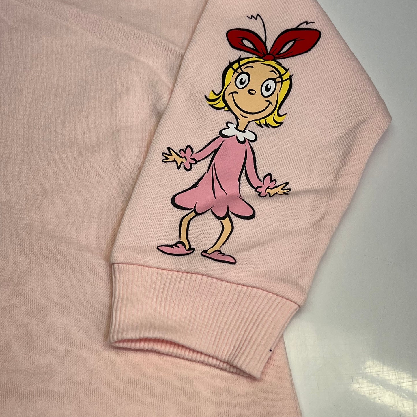 DR. SUESS Printed Grinch & Characters Sweatshirt & Jogger Set Girl's Sz 4T Pink