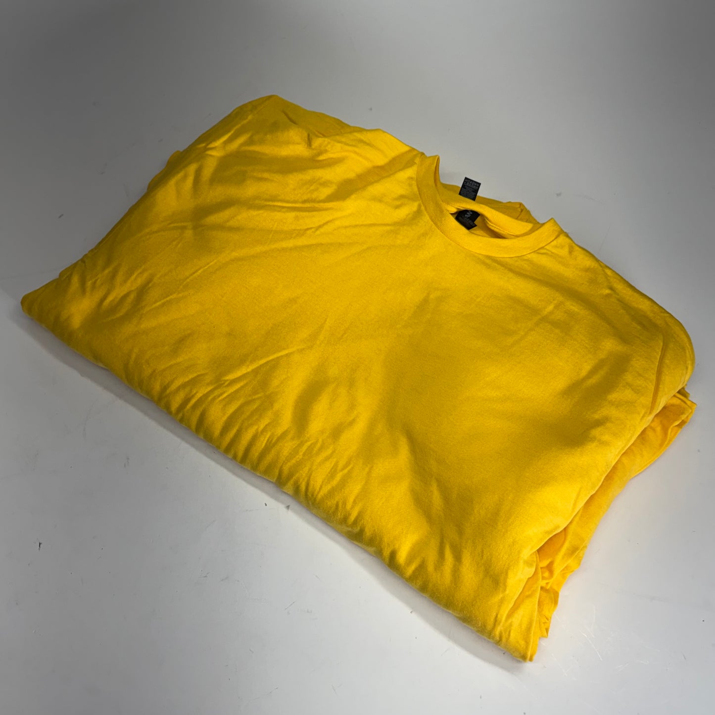 ZA@ GILDEN (12 PACK) Unisex Heavy Cotton T-shirts Short Sleeve Unisex Sz 2XL Yellow