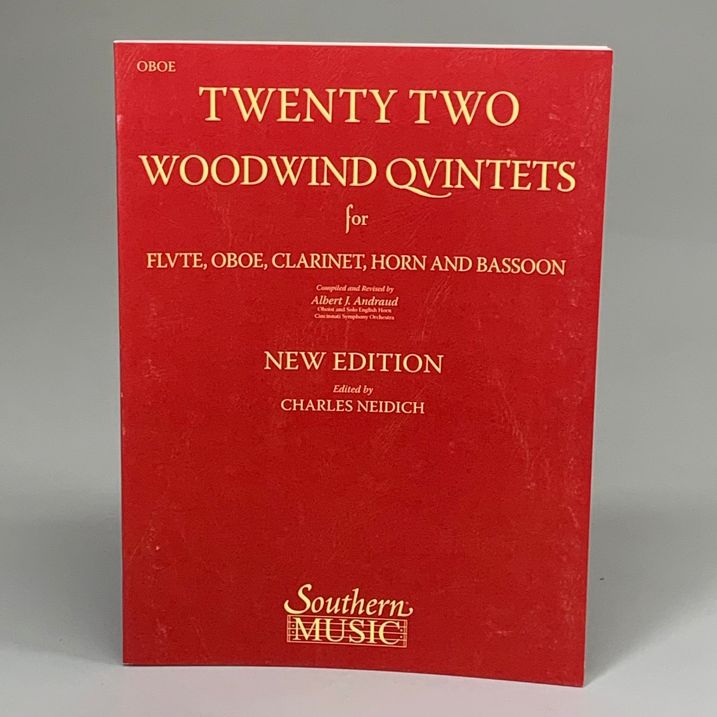 SOUTHERN MUSIC (5 PACK!) Twenty Two Woodwind Quintets New Edition Red AS-IS