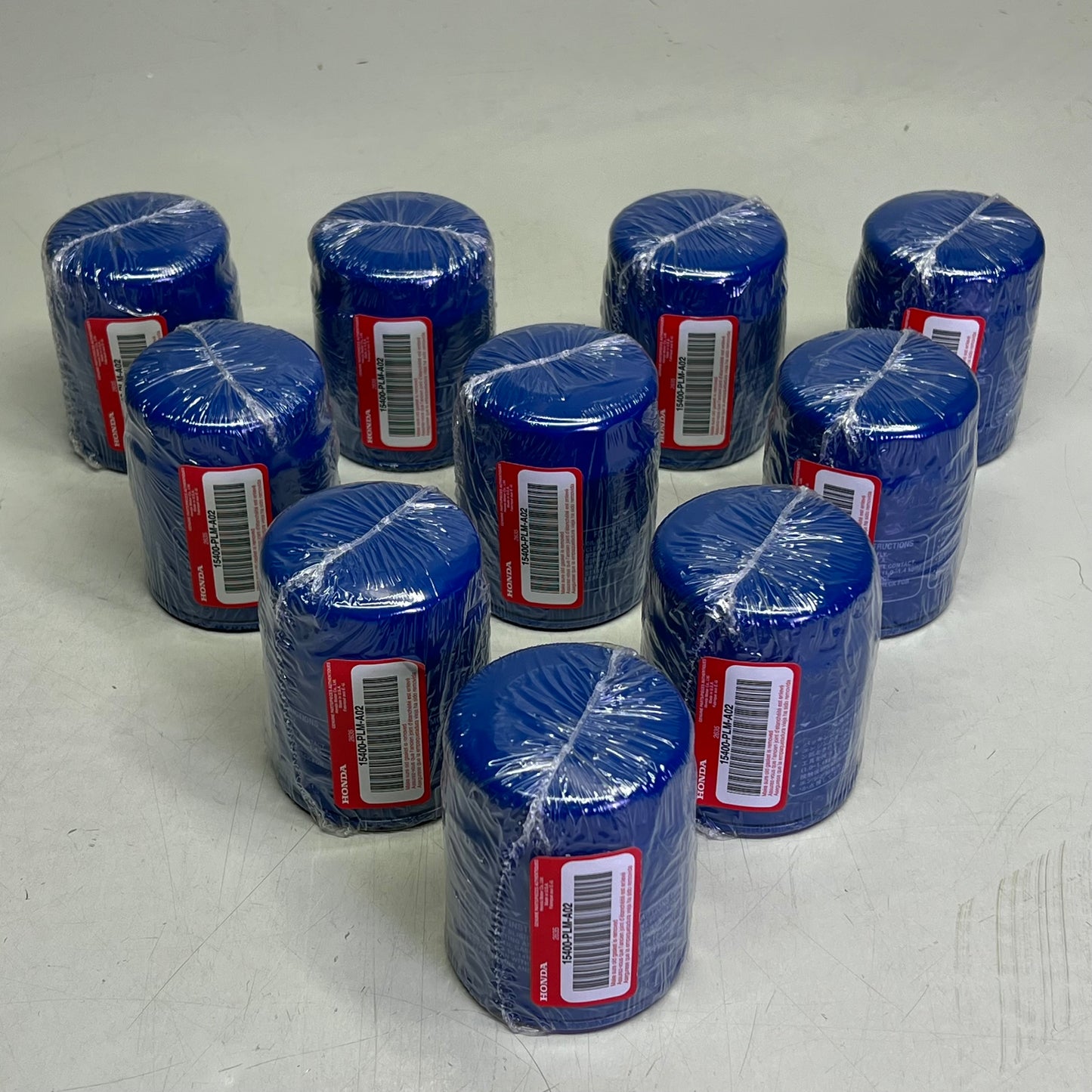 HONDA (10 PACK) Genuine OEM Oil Filter (No Drain Plug Washer) A02 15400-PLM-A02