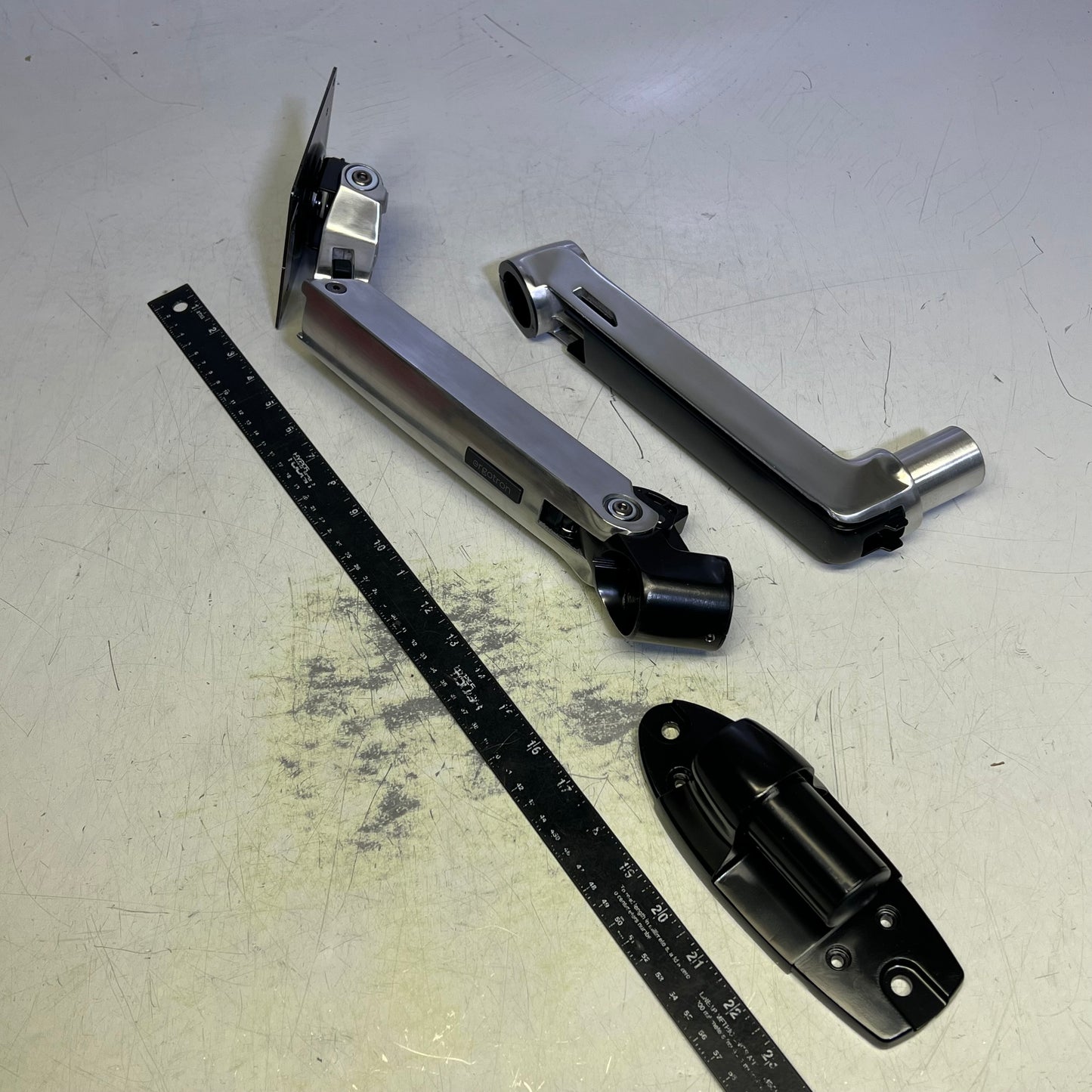 ERGOTRON LX Wall Monitor Arm Folds to Fit 4"  Polished Aluminum 45-243-026