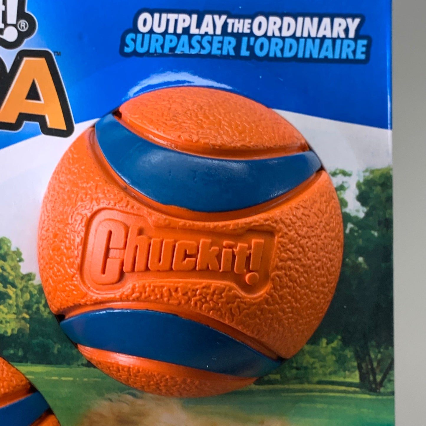 ZA@ CHUCK IT! Durable Ultra Ball (2 PACK, 4 BALLS TOTAL) Bouncy Dog Toy Orange 17001 A