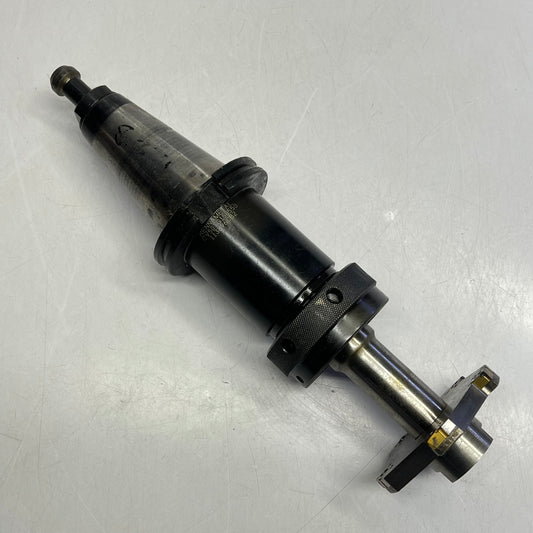 KENNAMETAL Cat 50 Tool Holder W/ Face Mill Tool ~ 1-7/16" CV50TG150550 (Used)