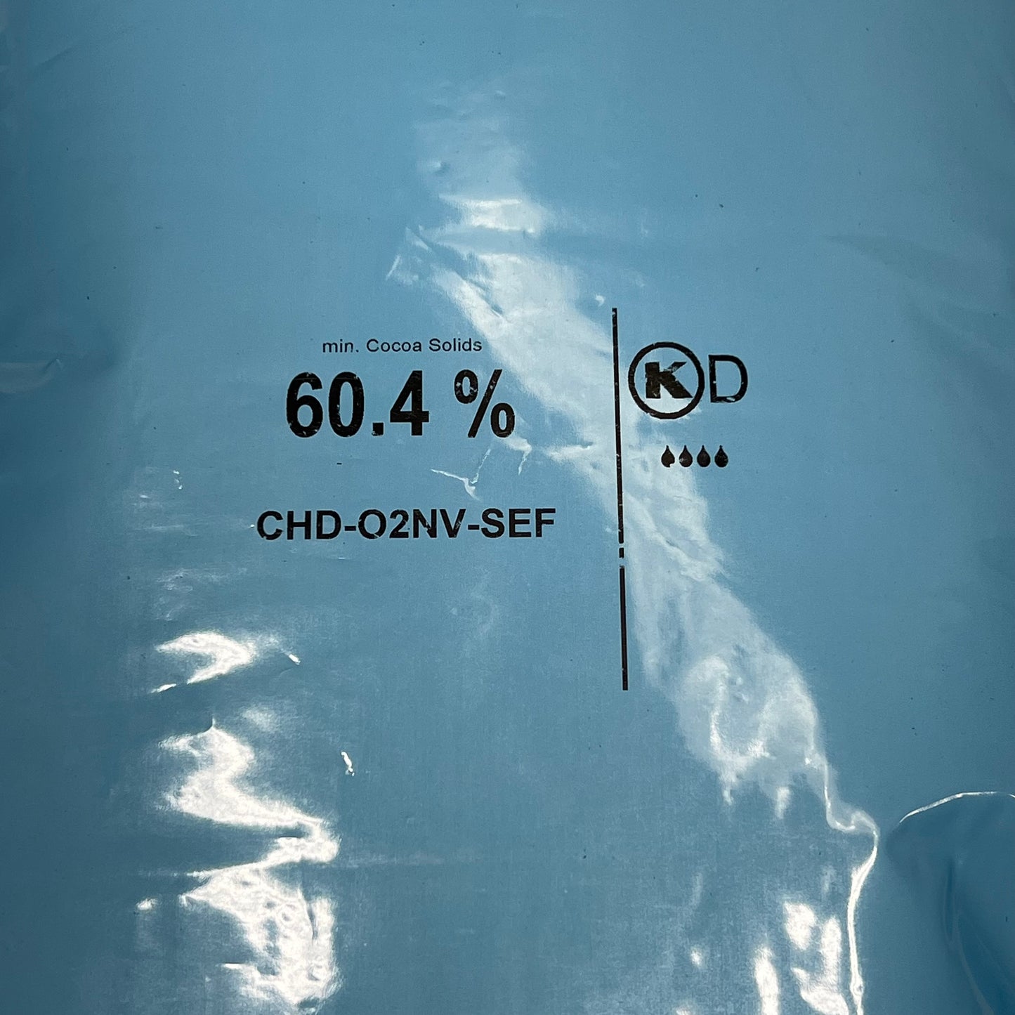 CALLEBUT Sephra 60.4% Dark Chocolate Cocoa Solids Kosher Dairy 22LB BB 07/27