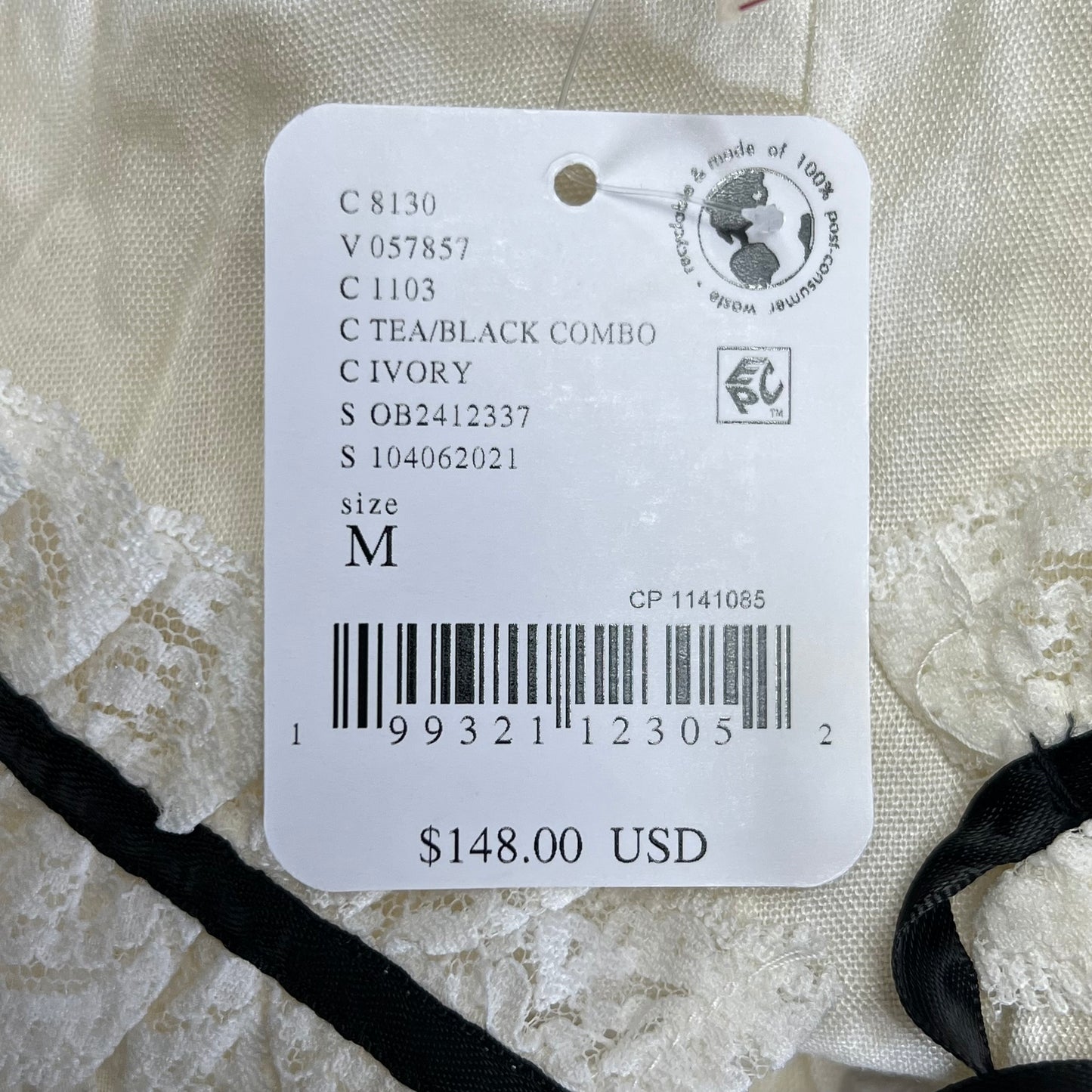 FREE PEOPLE Juno Embroidered Baby Doll Dress Women's Sz M White/Black 11163933