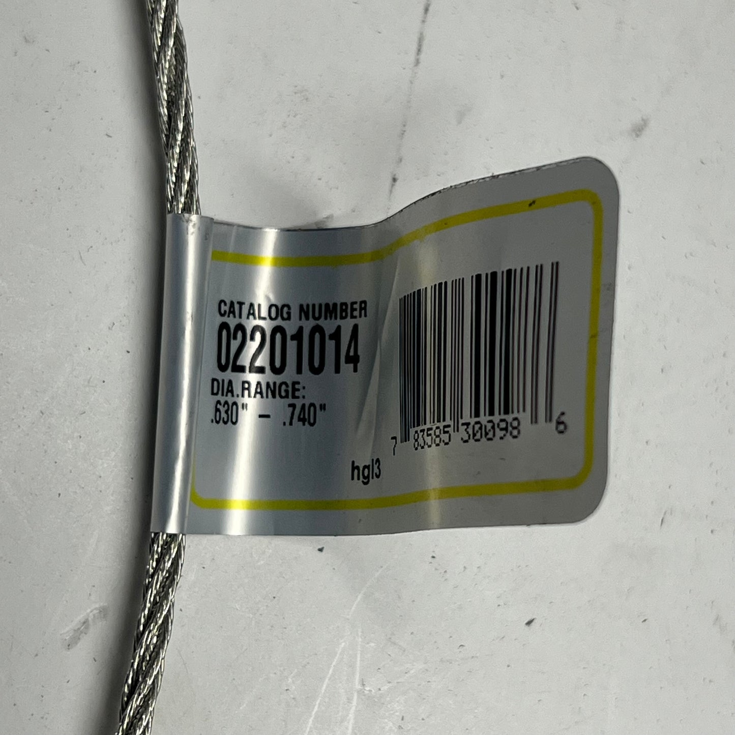 HUBBELL Genuine Kellems Single Eye Support Grip 63-.74" Galvanized 02201014