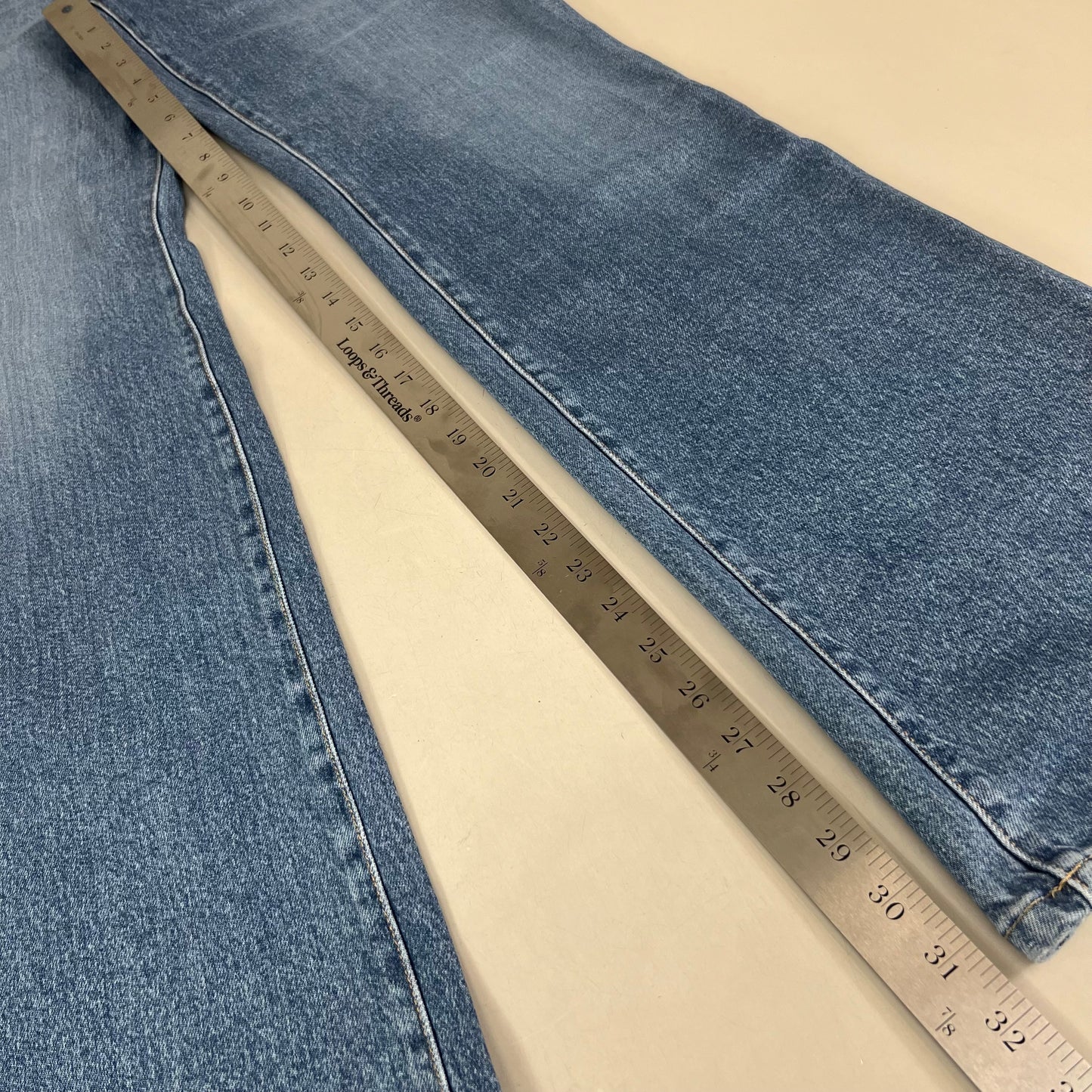 GOOD AMERICAN Good Classic Slim Bootcut High-Rise Jeans Women's Sz 10 Indigo627 GCLBDV220T