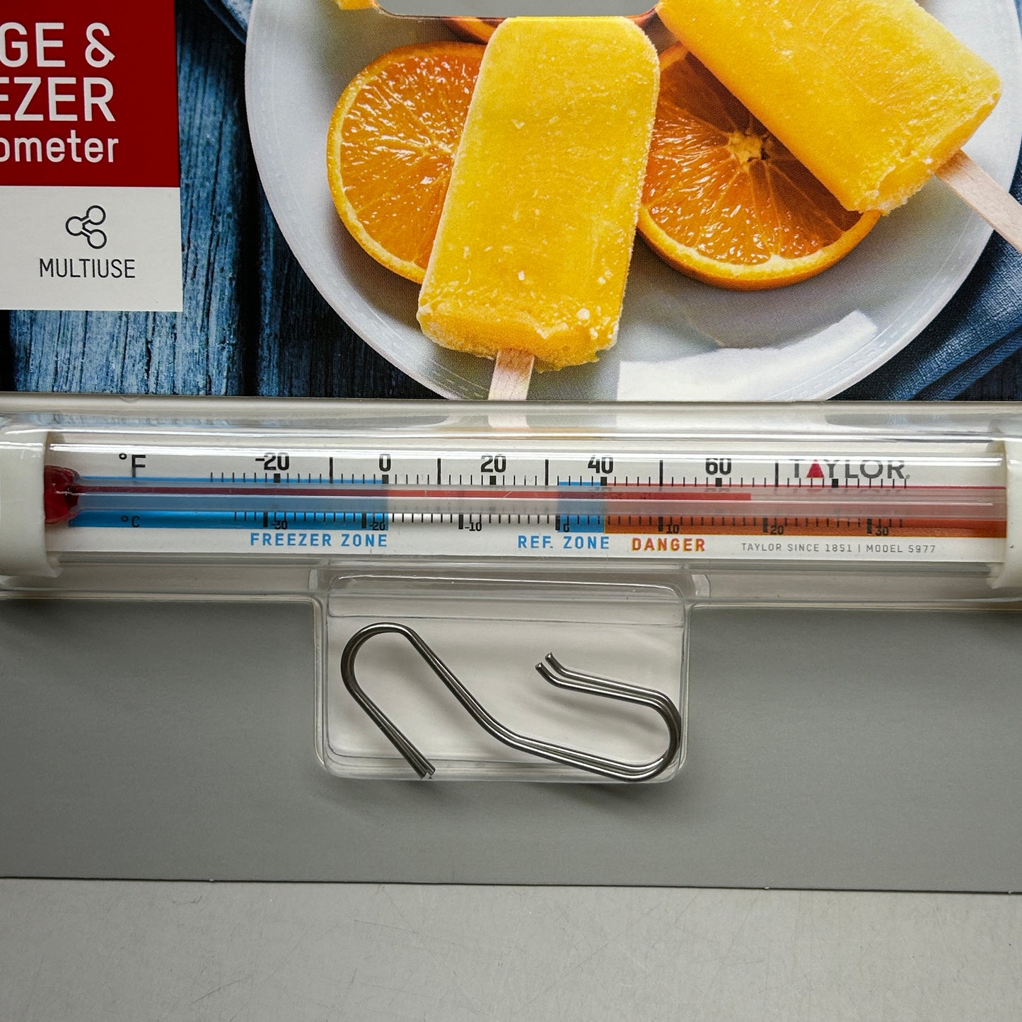 TAYLOR (2 PACK) Fridge/Freezer Thermometer Food Safety 5977N (New)