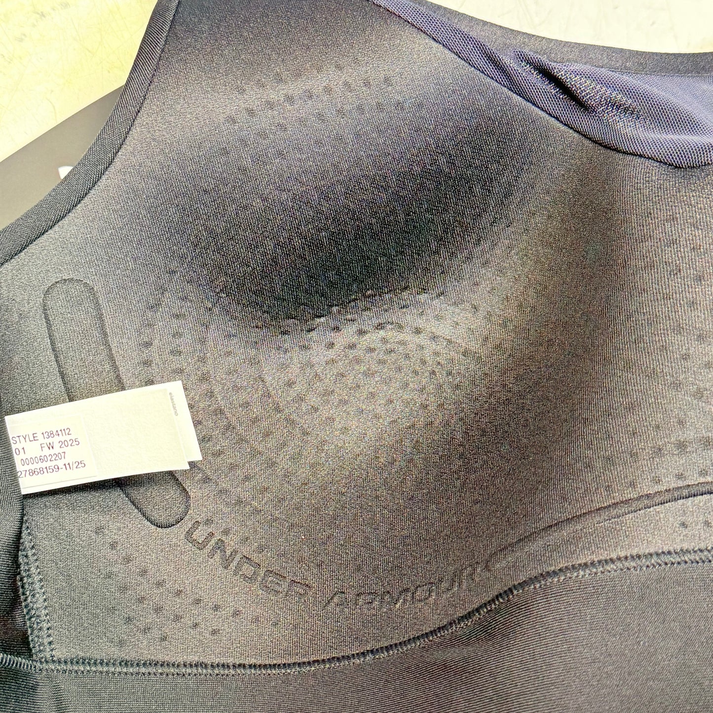 UNDER ARMOUR Infinity 2.0 High Sports Bra Fitted Women's Sz 1X Cup(D-DD) Black