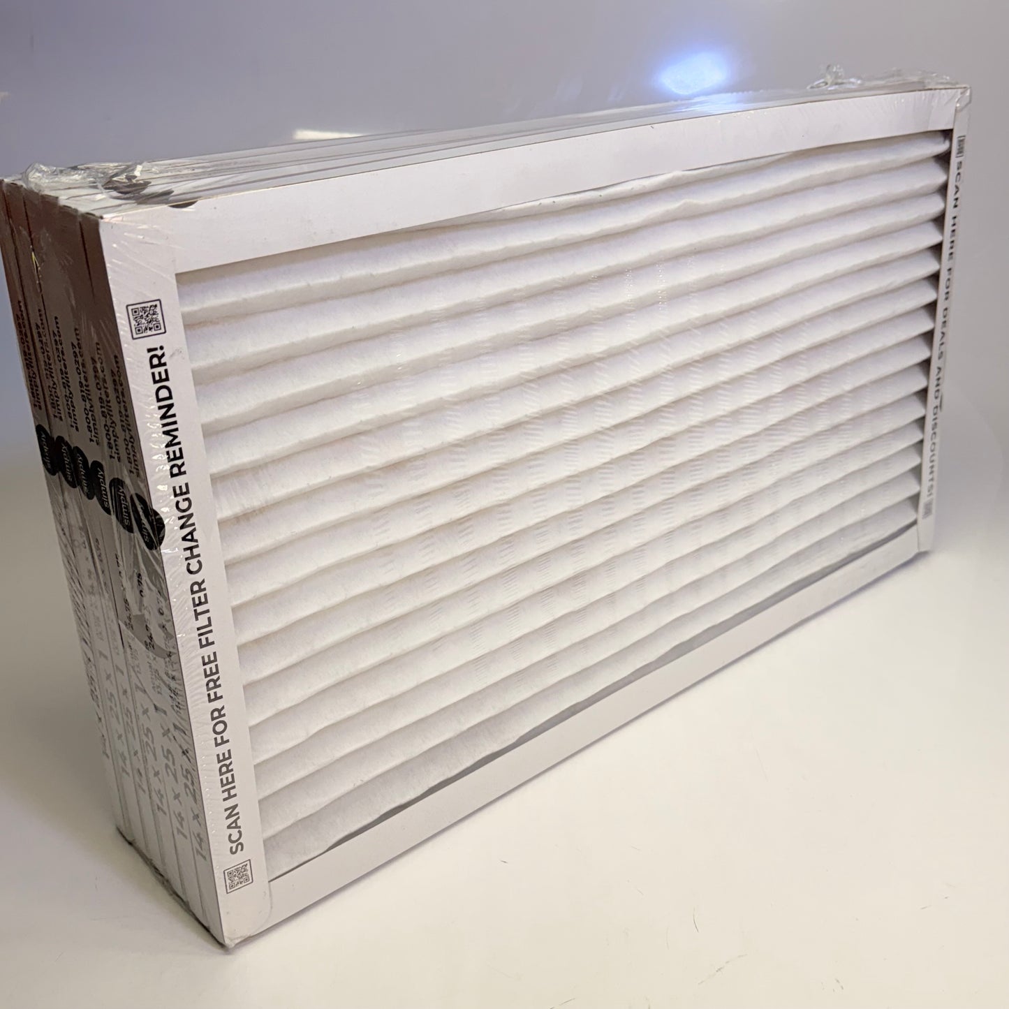 ZA@ SIMPLY FILTERS (Case Of 6) Merv 13 Sz 14x25x1 in Air Filter White