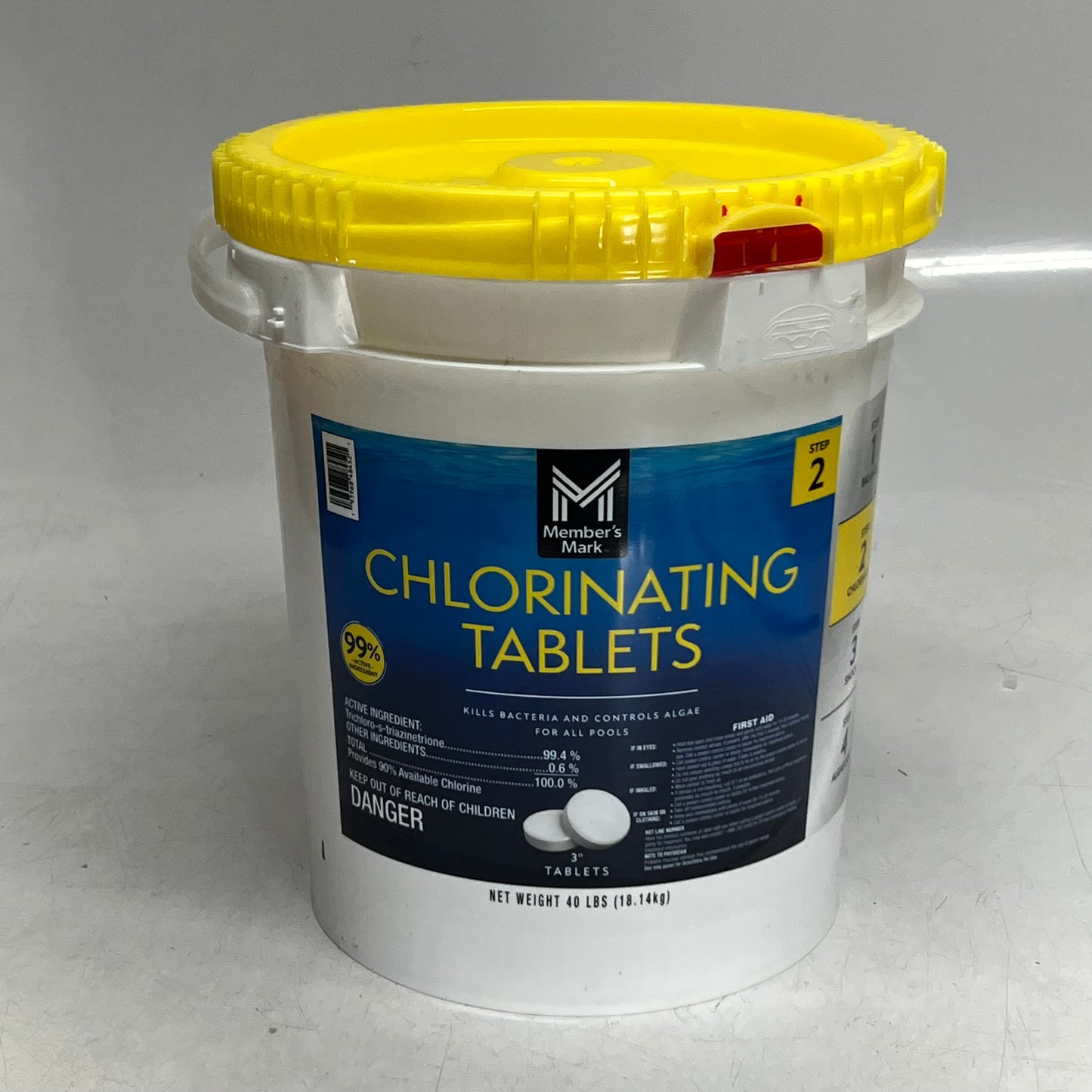 MEMBER'S MARK Chlorinating Tablets EPA REG 935-40-71421 40lb