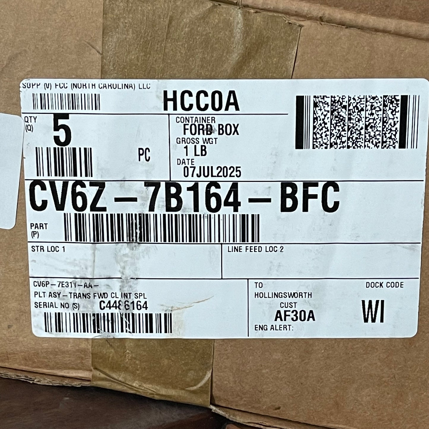 FORD (5 PACK) Genuine Transmission Clutch Friction Plate 8.5” Dia CV6Z-7B164-B