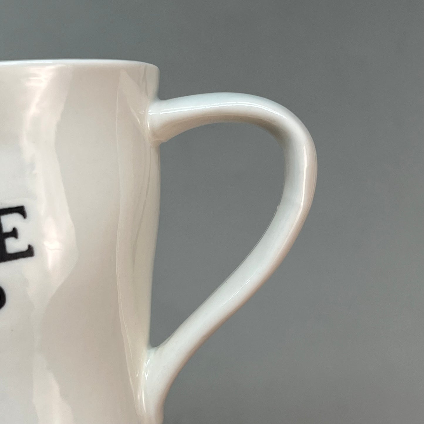 CREATIVE CO-OP Set Of 6 Stoneware Mug w/ Wax Relief Coffee Sayings 6 Styles 12oz White/Black DF9620A