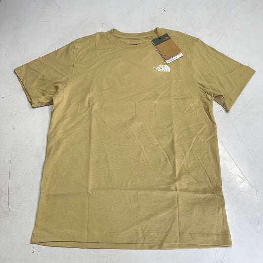 THE NORTH FACE Evolution Box NSE Regular Short Sleeve Shirt Men's Sz XXL Khaki Stone