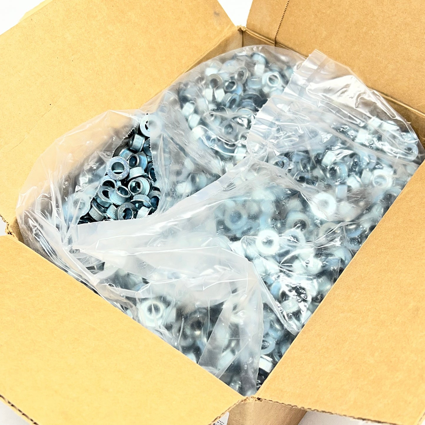 ZA@ (3,000 PACK) Press-fit Knurled Threaded Inserts  Silver FAS.1091.A