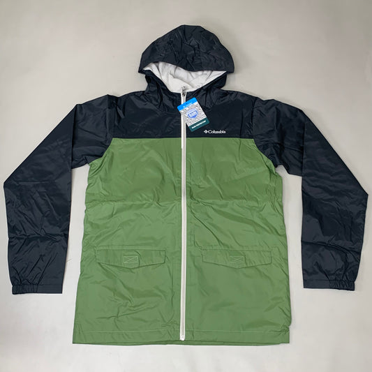 COLUMBIA Rain-Zilla Fleece Lined Jacket Unisex Youth Sz XL Black Canteen RB3418-008